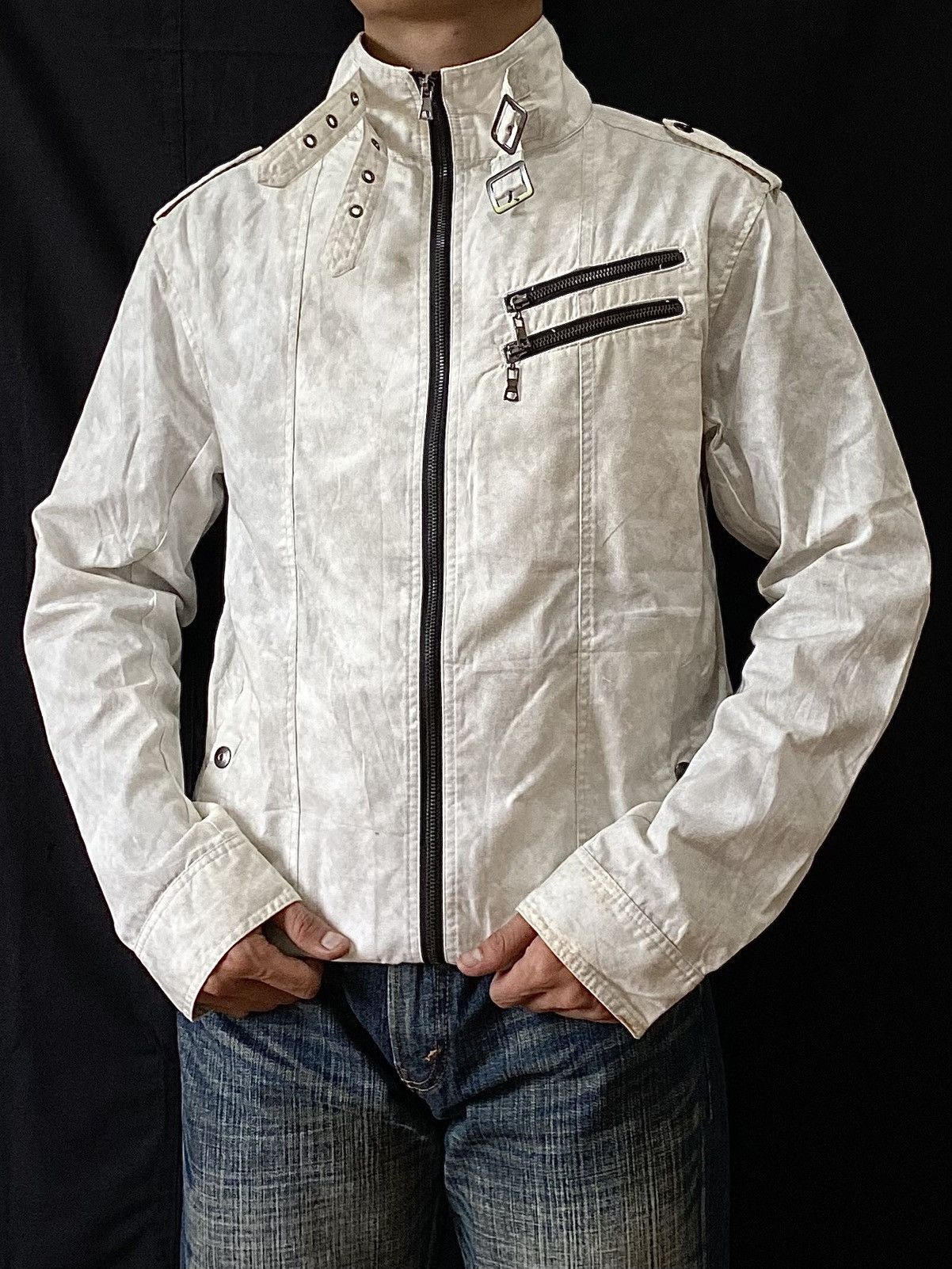 In The Attic Create Barefoot Bleach Zipper Jacket 🌫️ Size US M / EU 48-50 / 2 - 2 Thumbnail
