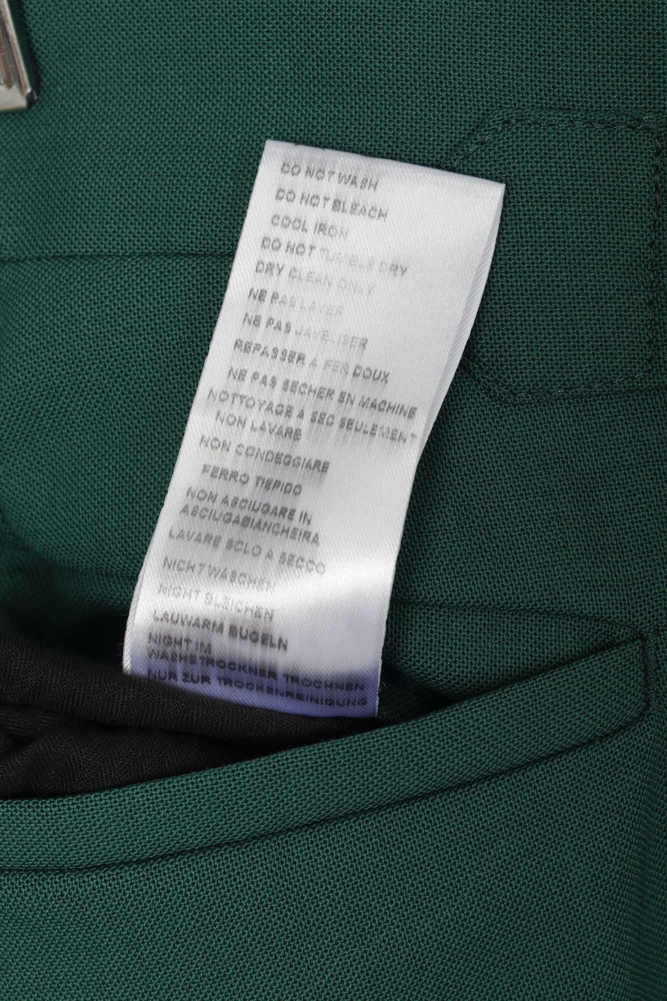 Paul Smith Paul Smith Green Wool Suiting Pant with Side Adjusters Size 38R - 10 Thumbnail