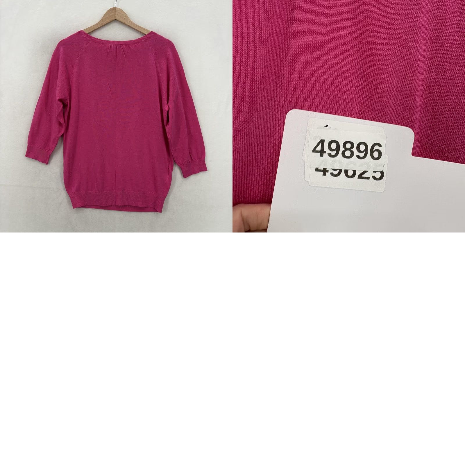 Ann Taylor Ann Taylor Sweater Womens Medium Pink Square Neck 3/4 Sleeve Knit Pullover NWT Size M / US 6-8 / IT 42-44 - 9 Thumbnail