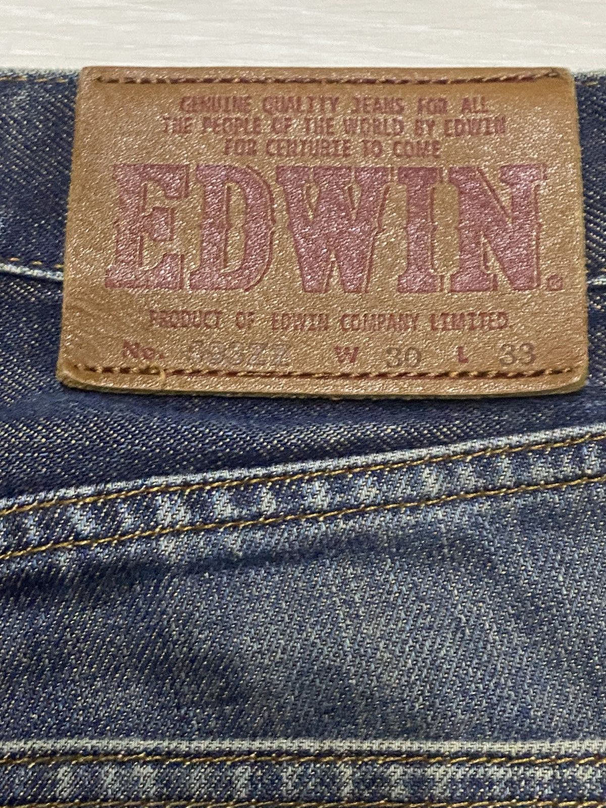 Junya Watanabe Vintage Edwin 503 Mud Wash Distressed Loose Jeans Size US 29 - 13 Thumbnail