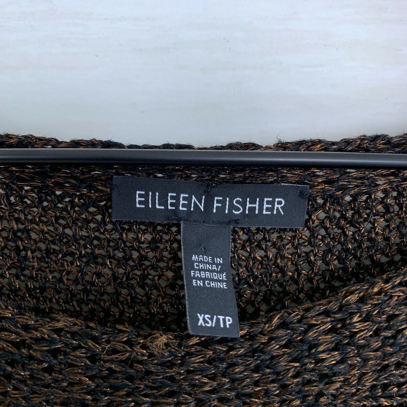Eileen Fisher Eileen Fisher Organic Linen Loose Knit Dolman Sweater Brown Size XS / US 0-2 / IT 36-38 - 7 Thumbnail