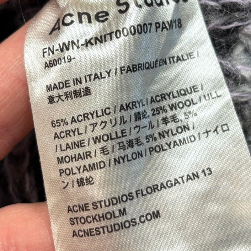 Acne Studios Rare Acne Studios Zora Mohair Wool Blend Knit Boxy Sweater S Size US S / EU 44-46 / 1 - 7 Thumbnail