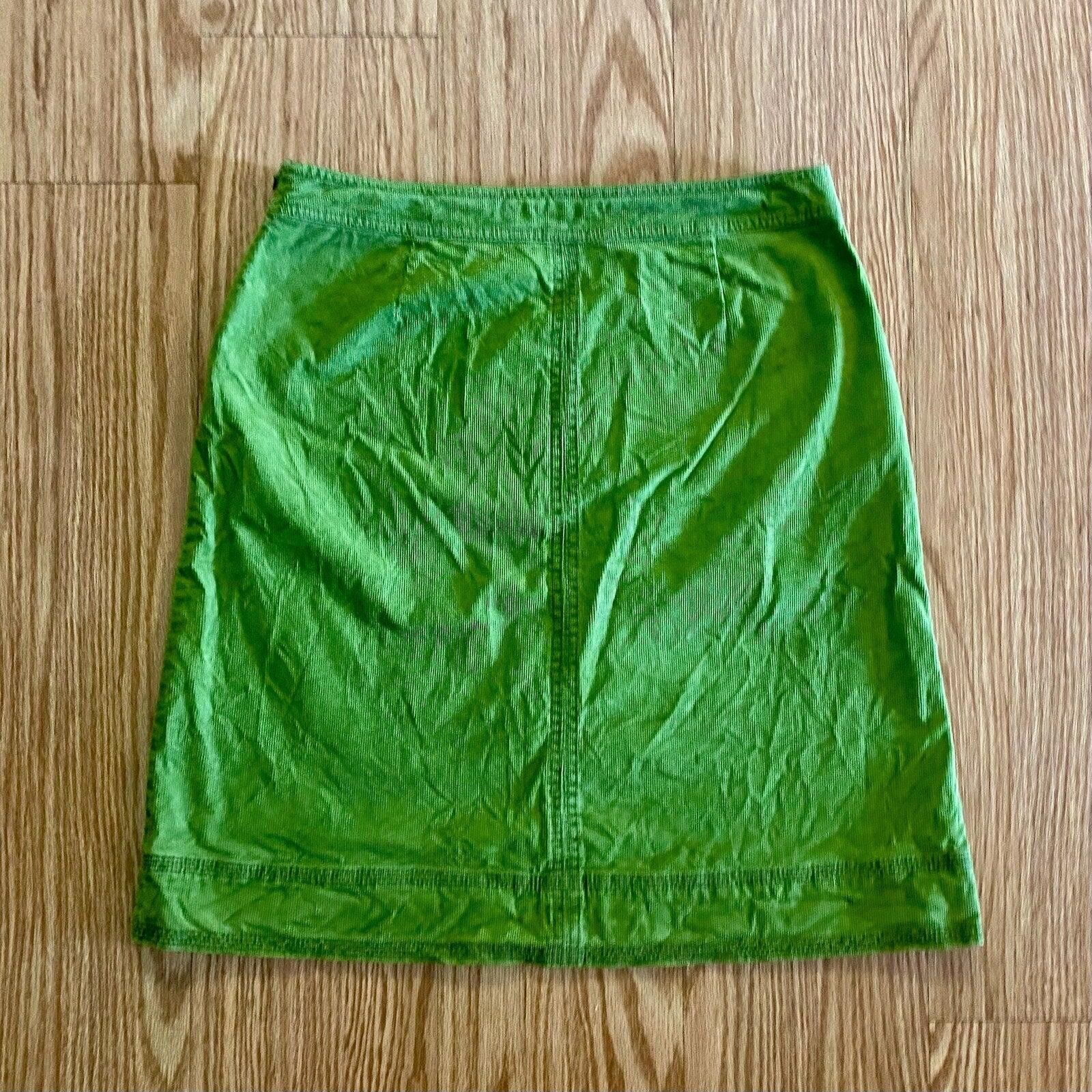 Boden Boden Preppy Green Corduroy Mini Skirt Womens 8 Regular Size 30" / US 8 / IT 44 - 6 Thumbnail