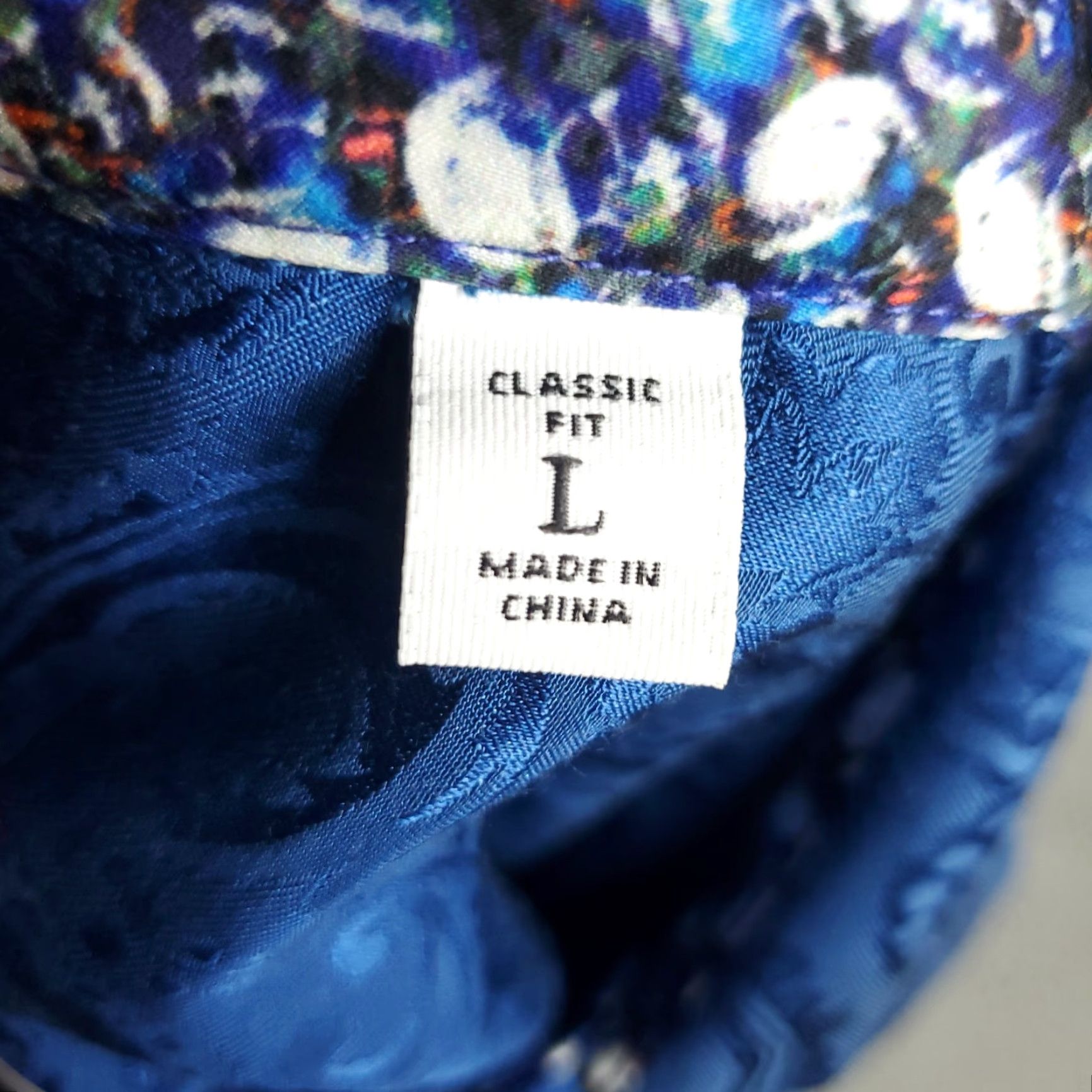 Robert Graham Robert Graham Shirt Mens Large Blue Floral Button-Up Short Sleeve Classic Fit Size US L / EU 52-54 / 3 - 6 Thumbnail