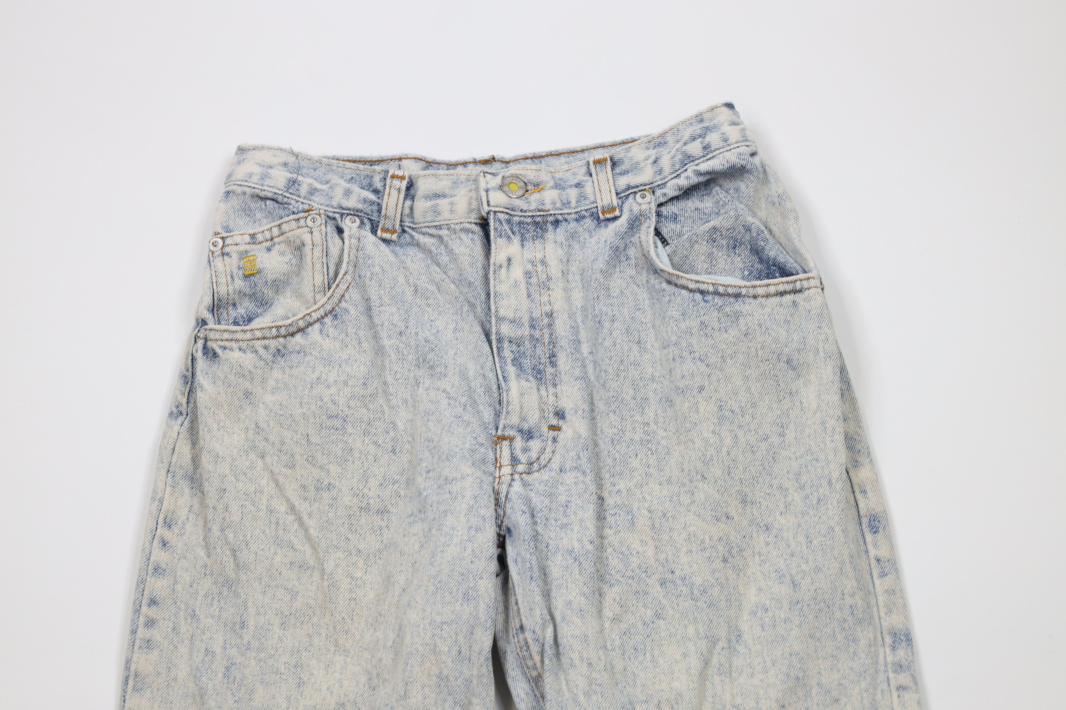 Vintage Vintage 90s Streetwear Acid Wash Straight Leg Denim Jeans Size 26" / US 2 / IT 38 - 2 Thumbnail