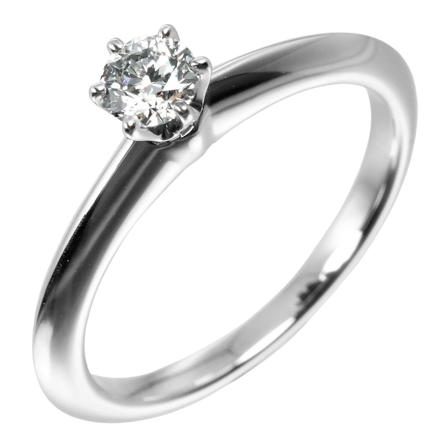 Tiffany & Co. Tiffany & Co. Tiffany Setting Solitaire Ring Platinum with RBC Diamond I/VS1 Size ONE SIZE - 1 Thumbnail