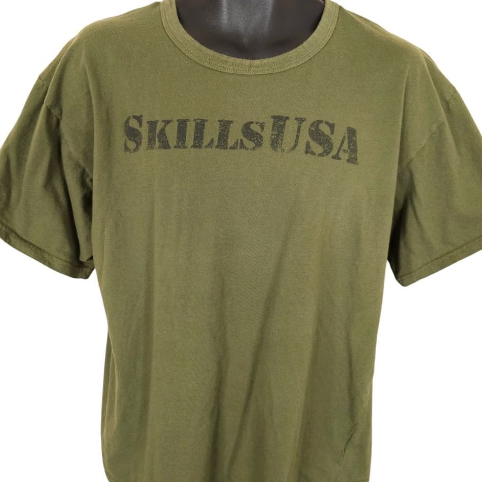 Rothco Rothco Military T Shirt Mens XL Green Skills USA Soldier Veteran Shirt Graphic Tee USA Bagde Size US XL / EU 56 / 4 - 2 Thumbnail