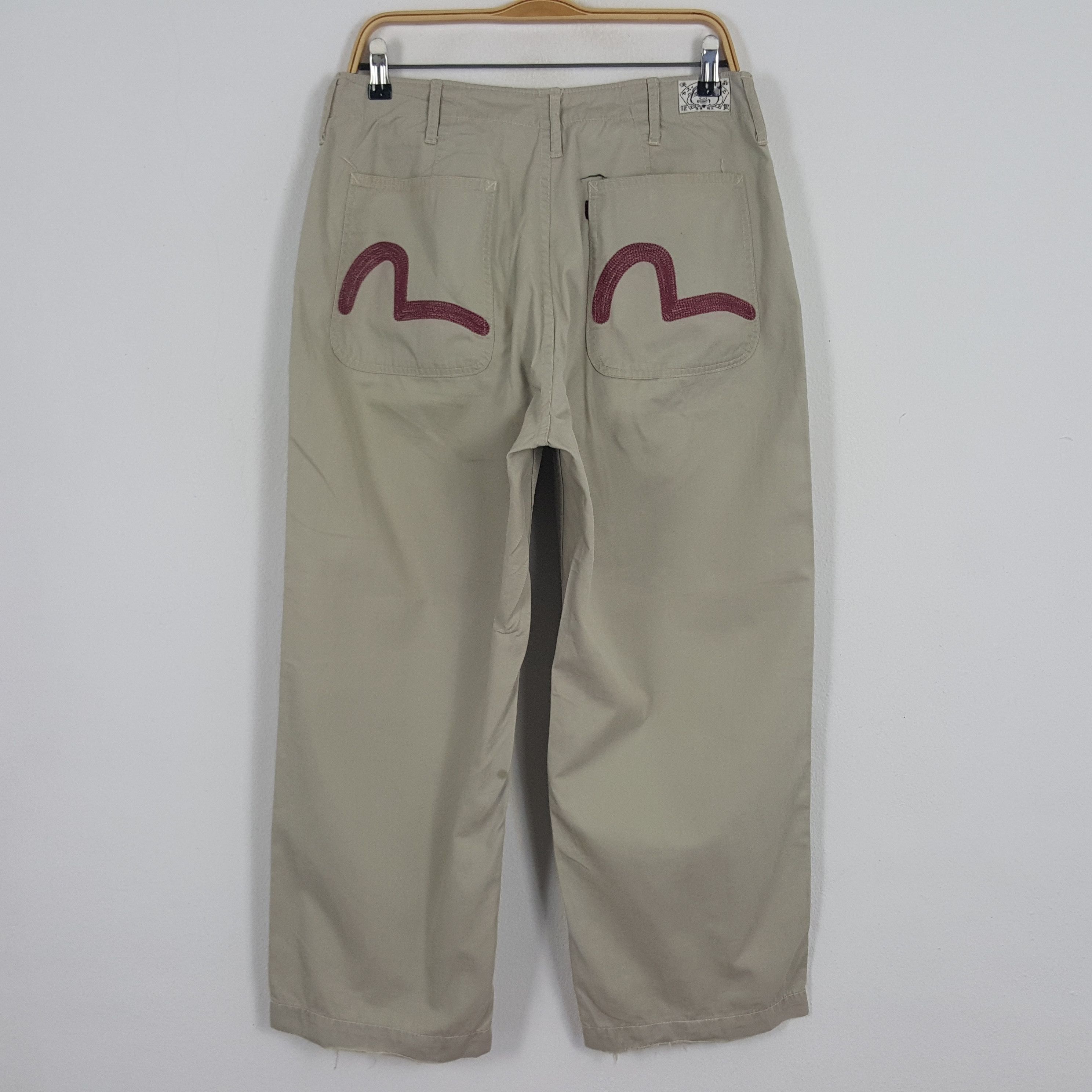Evisu × Vintage Vintage Evisu Custom Art Daicock Red Japan Pants Size US 31 - 4 Thumbnail
