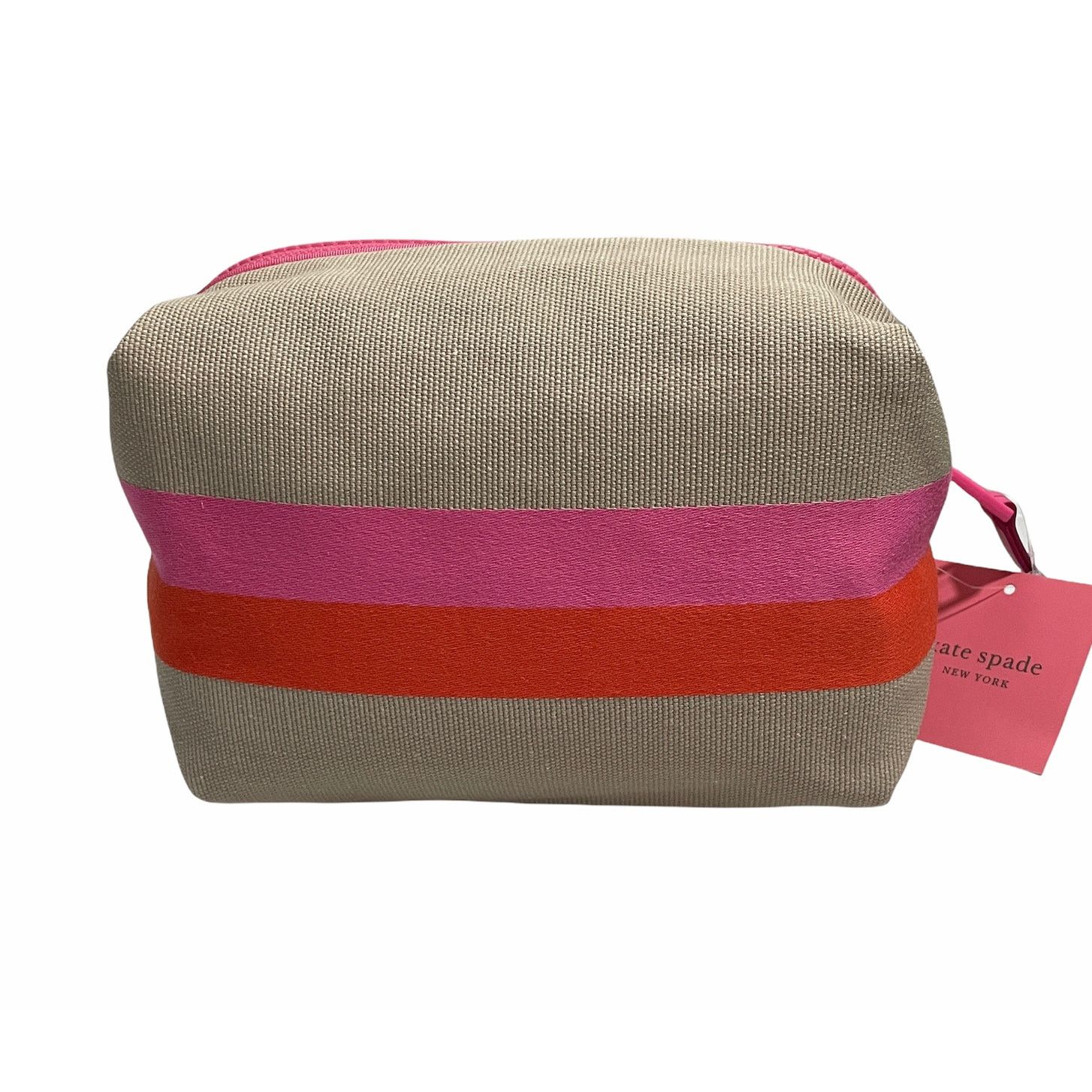 Kate Spade Kate Spade stripe logo canvas large cosmetic case Size ONE SIZE - 3 Thumbnail