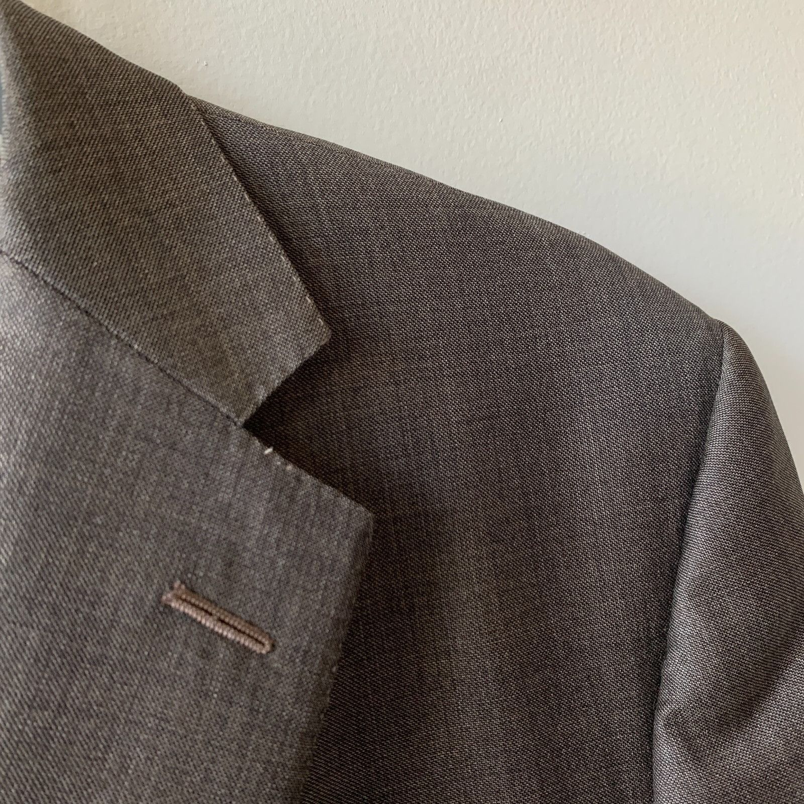 Ermenegildo Zegna Ermenegildo Zegna Sport Coat Men's 44 R Brown Suit Jacket Wo Size 44R - 4 Thumbnail