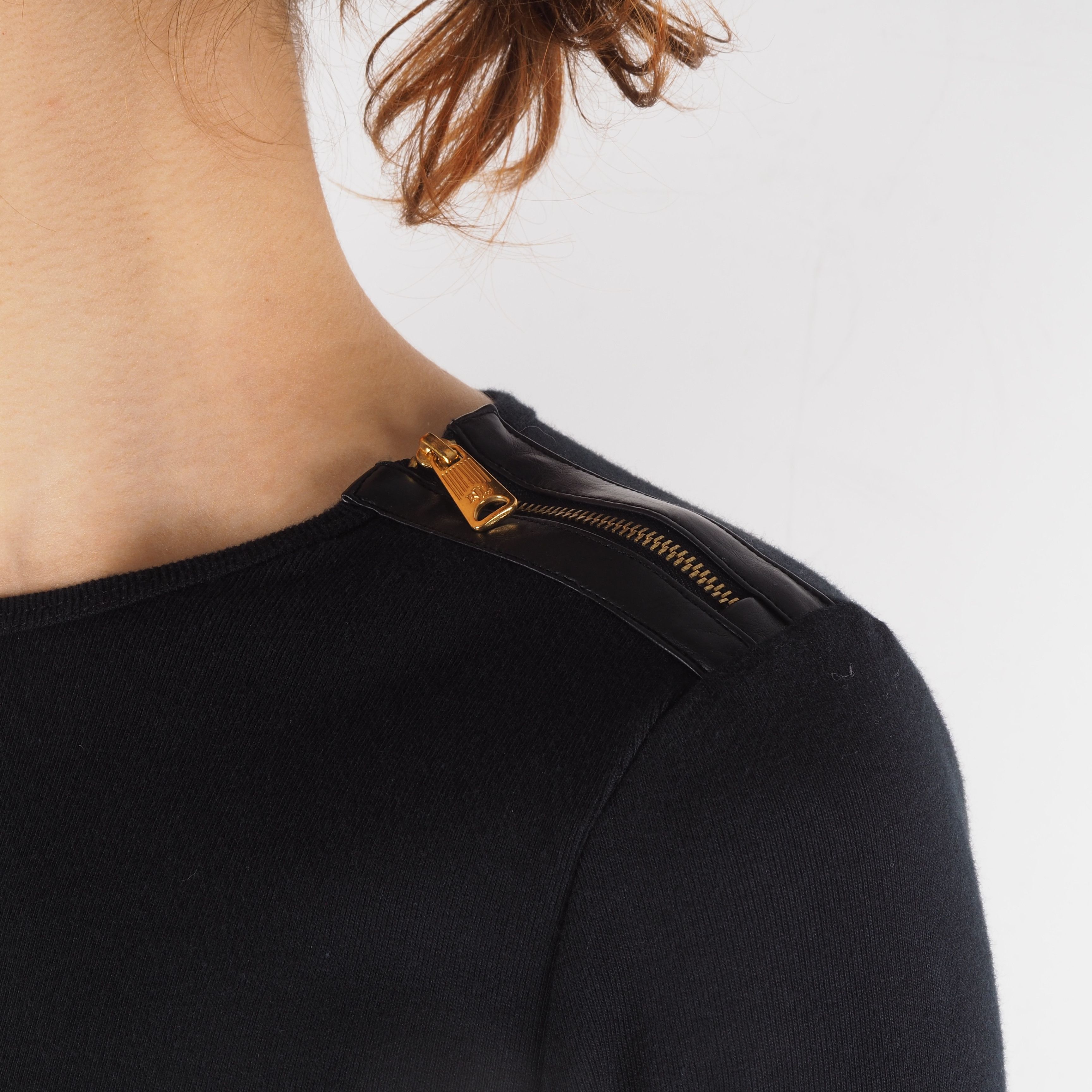 Lauren Ralph Lauren × Ralph Lauren × Vintage Lauren Ralph Lauren Black Half Sleeve Pencil Dress Size S / US 4 / IT 40 - 4 Thumbnail