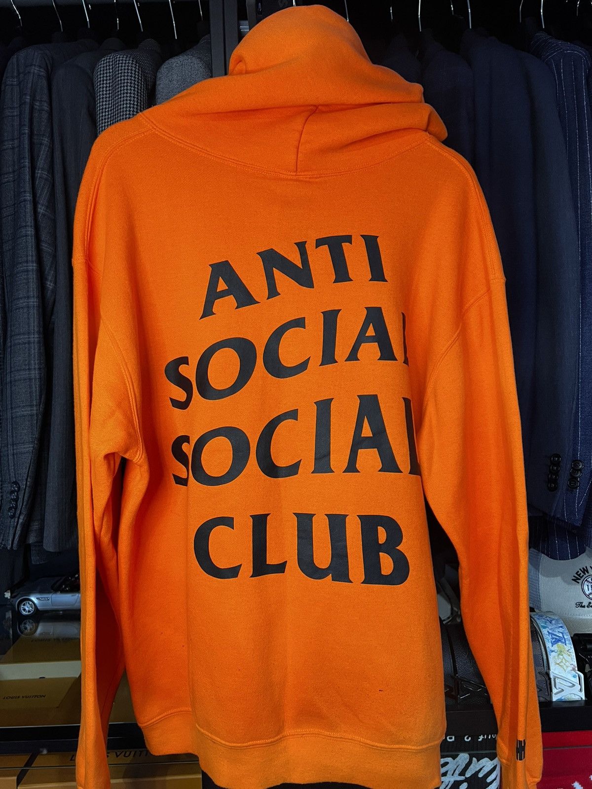 Anti Social Social Club × Undefeated Anti Social Social Club x Undefeated Hoodie - Orange. Size L Size US L / EU 52-54 / 3 - 2 Thumbnail