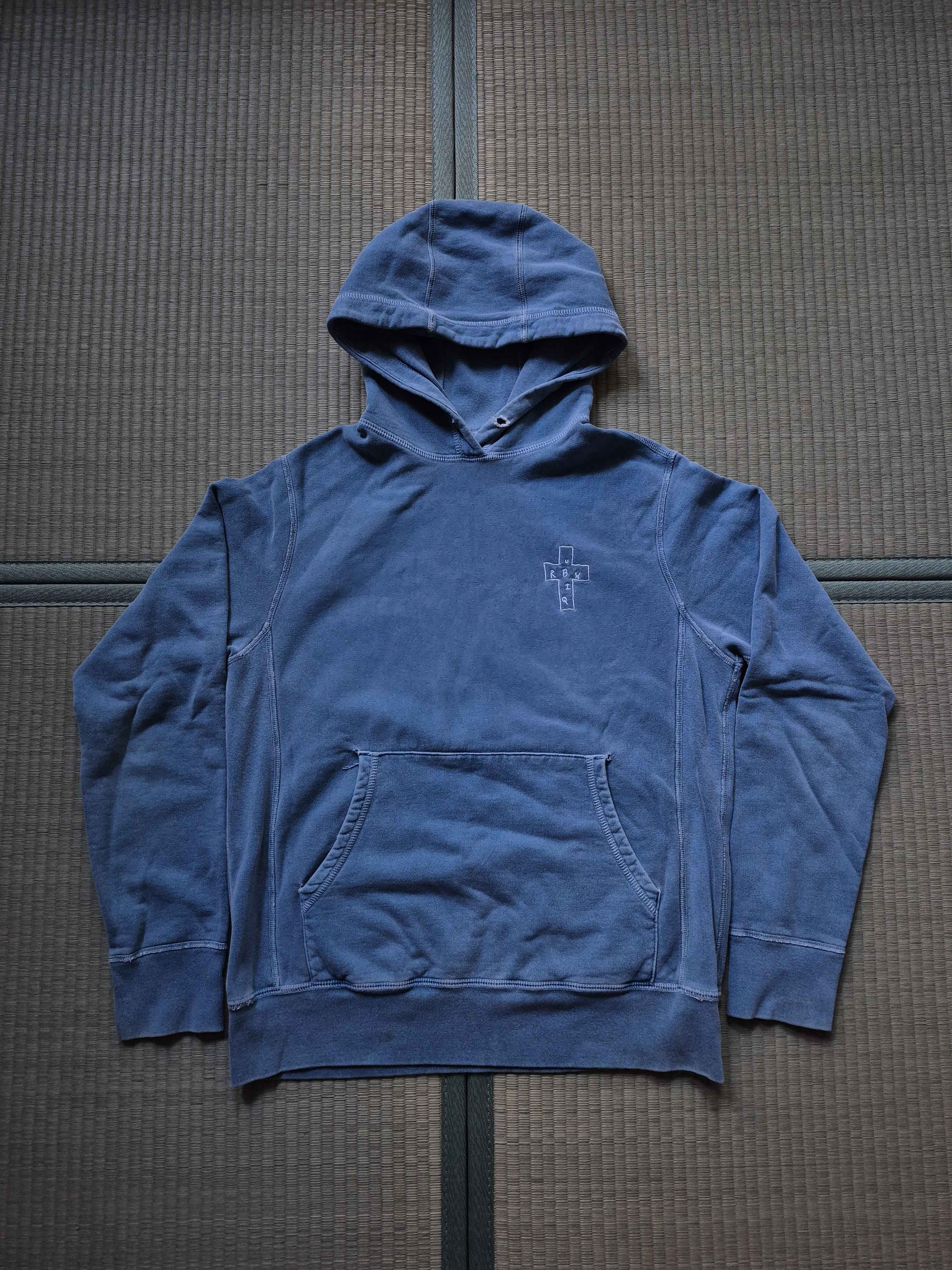 Raised By Wolves Raised by Wolves x Ubiq Overdyed Embroidered Cross Hoodie Size US S / EU 44-46 / 1 - 1 Thumbnail