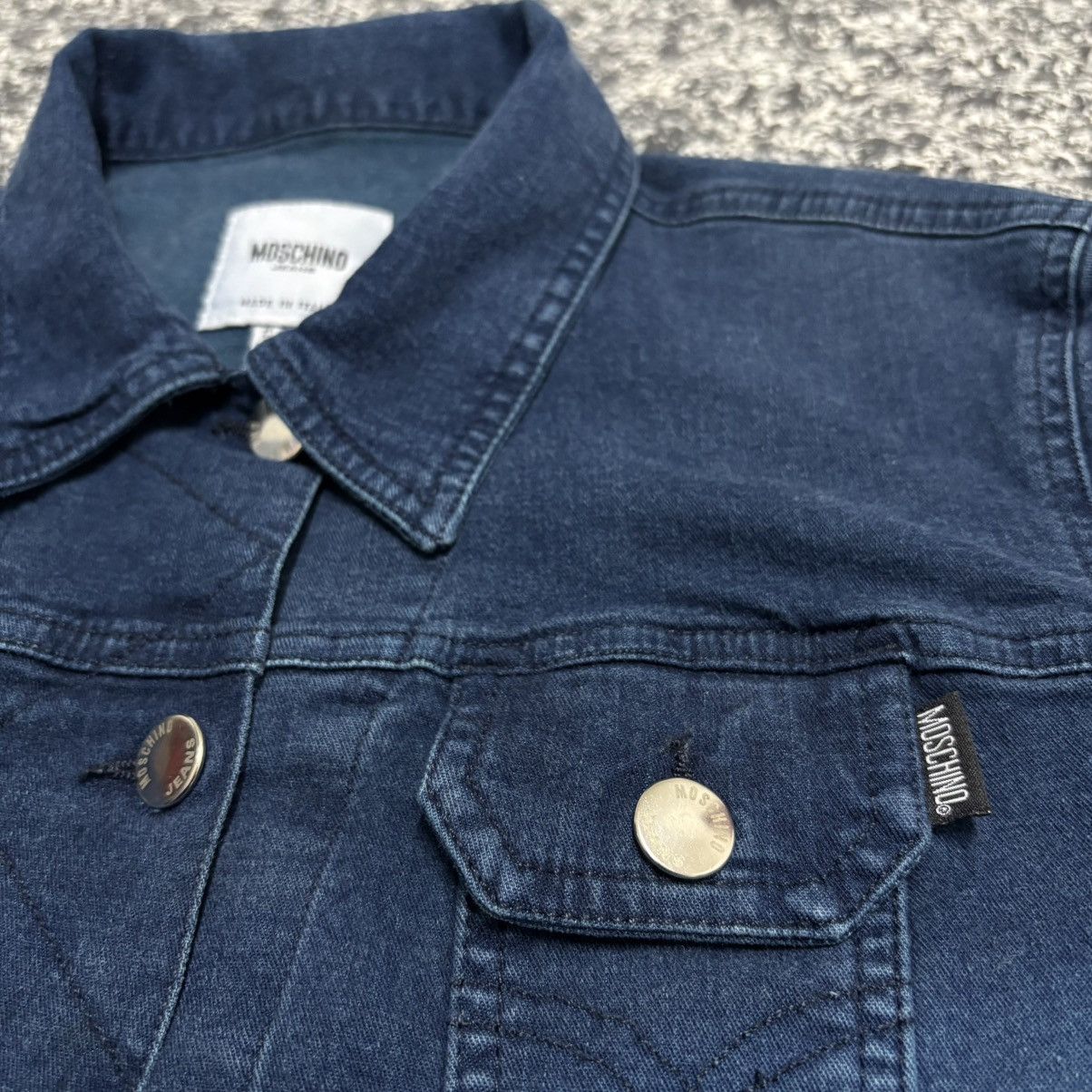 Moschino 🔴 MOSCHINO Vintage Denim Jacket 🔴 Size S / US 4 / IT 40 - 6 Thumbnail