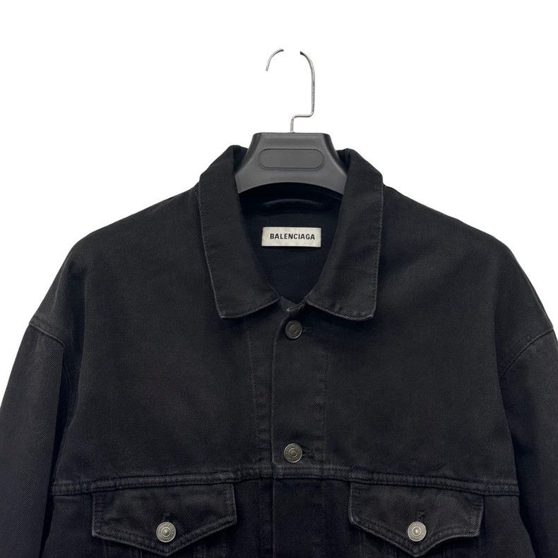 Balenciaga Balenciaga size 38 Scribbled letters logo denim jacket coa Size XS / US 0-2 / IT 36-38 - 3 Thumbnail