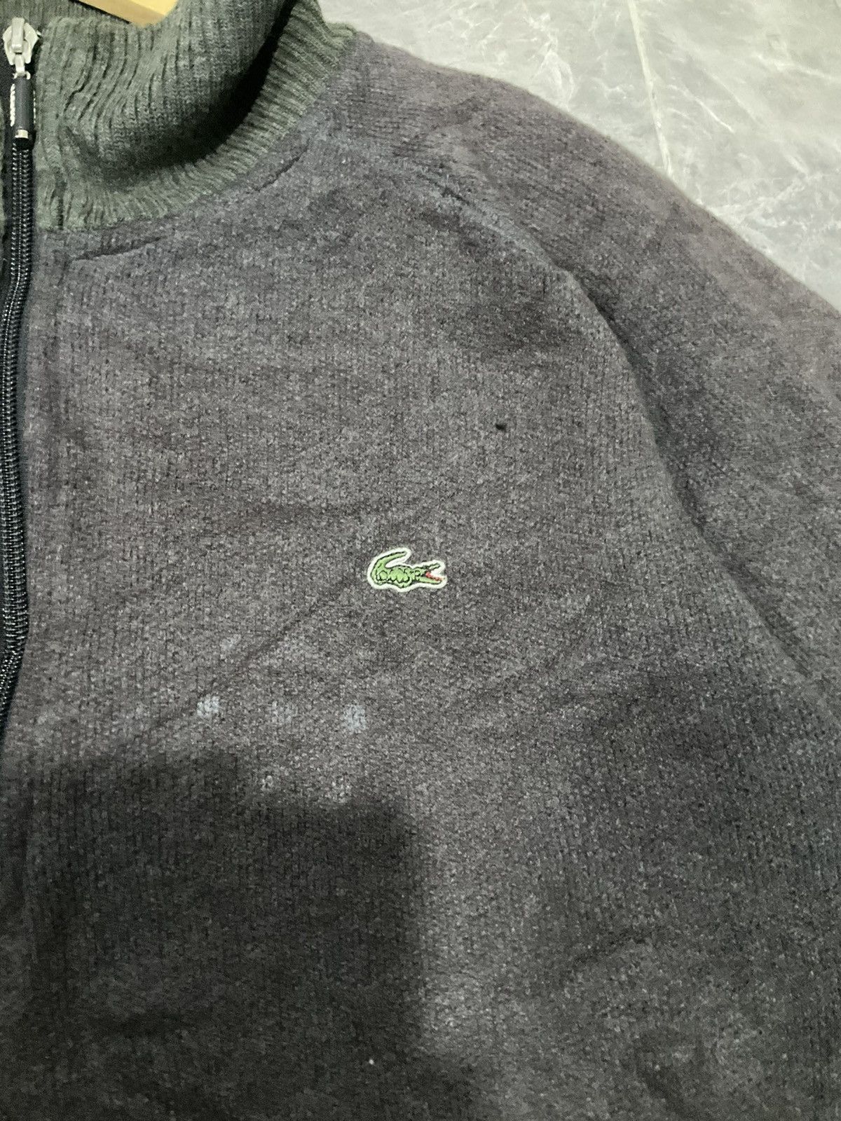 Japanese Brand × Lacoste × Vintage Vintage Thrashed Faded Lacoste Japan Brand Half Zip Fleece Size US XL / EU 56 / 4 - 5 Thumbnail