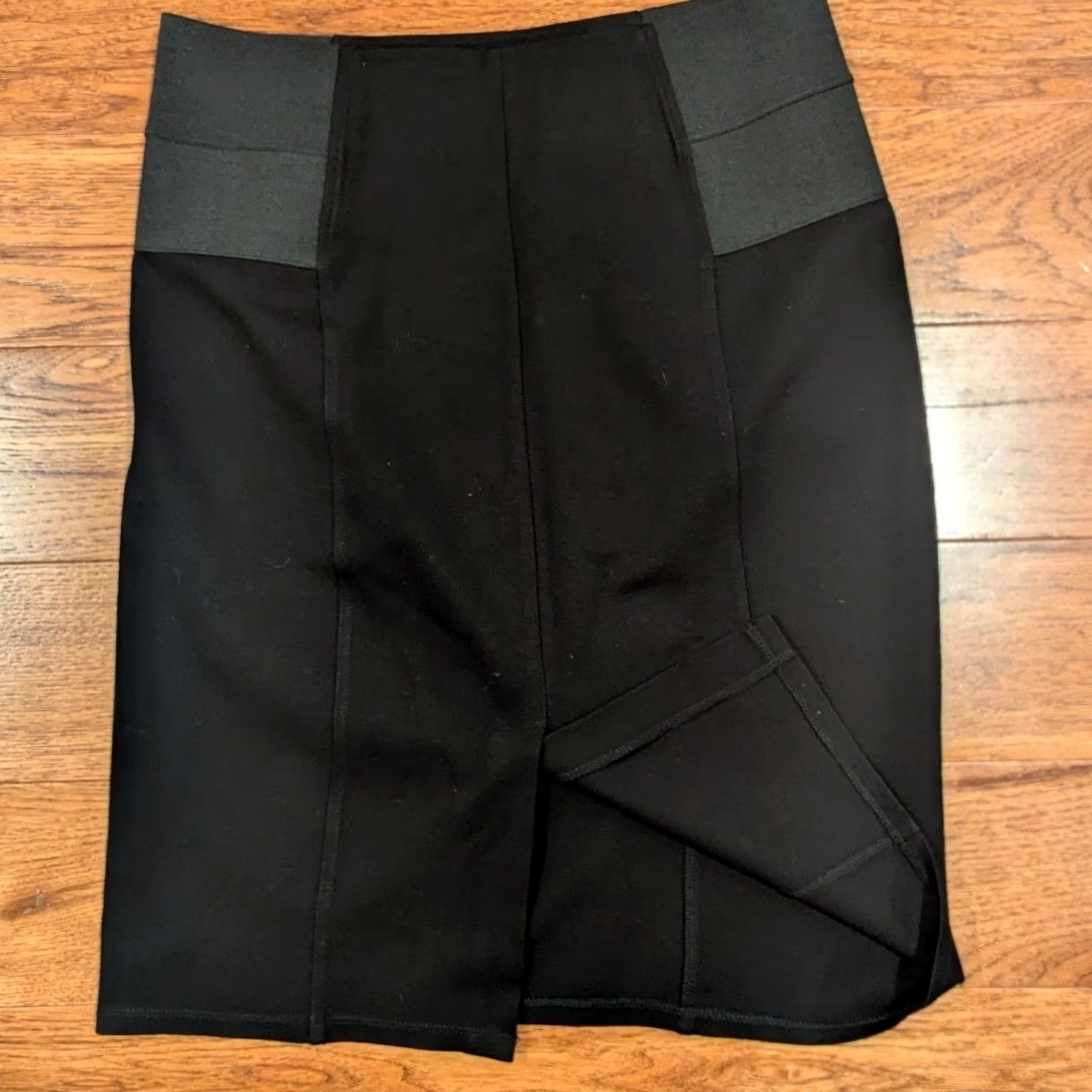 Calvin Klein Calvin Klein Skirt Knee Length Elastic Waist Pencil Black Womens Size 10 Size 32" / US 10 / IT 46 - 3 Thumbnail