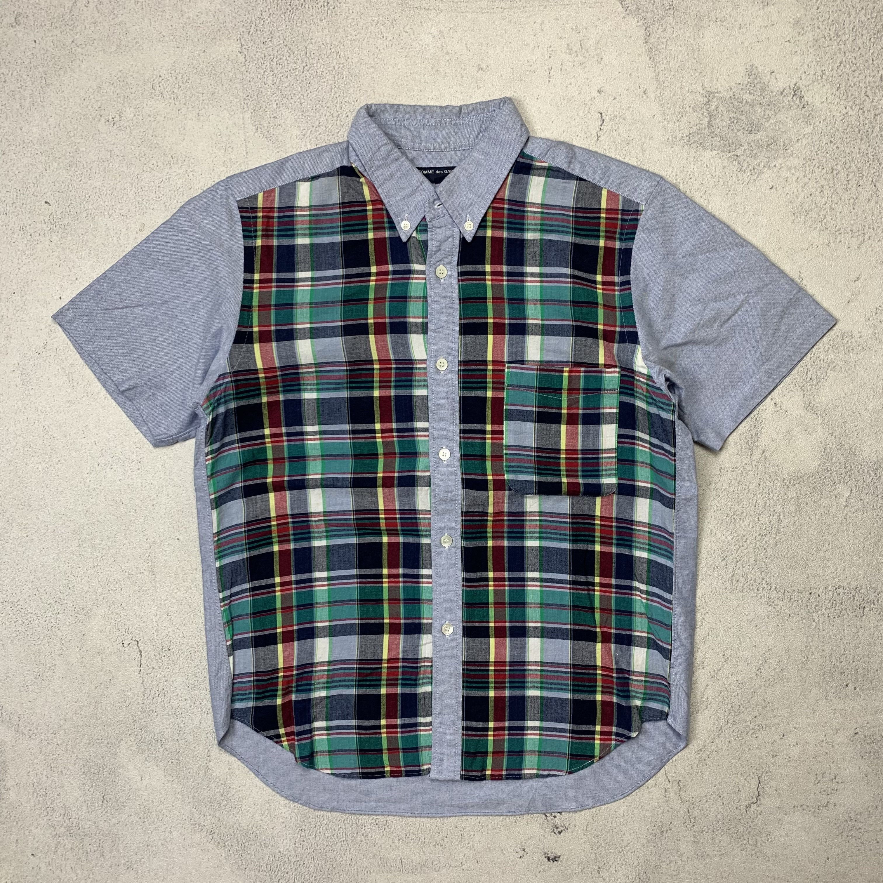 Comme Des Garcons Homme Plaid Chambray Shirt CDG