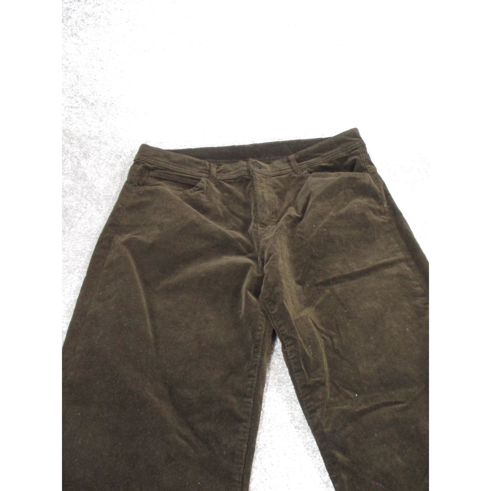 Massimo Dutti Massimo Dutti Pants Women 12 Dark Brown Corduroy Flat Front Chino Cotton Spandex Straight Leg Womens Size 34" / US 12 / IT 48 - 2 Thumbnail