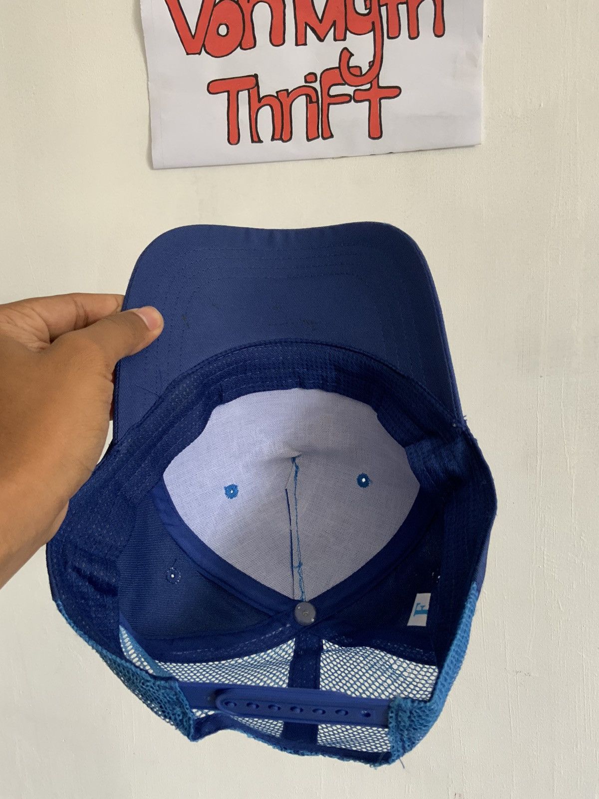 Japanese Brand Sakai Panda Indigo Mizuno Japan Trucker Hat Size ONE SIZE - 8 Thumbnail