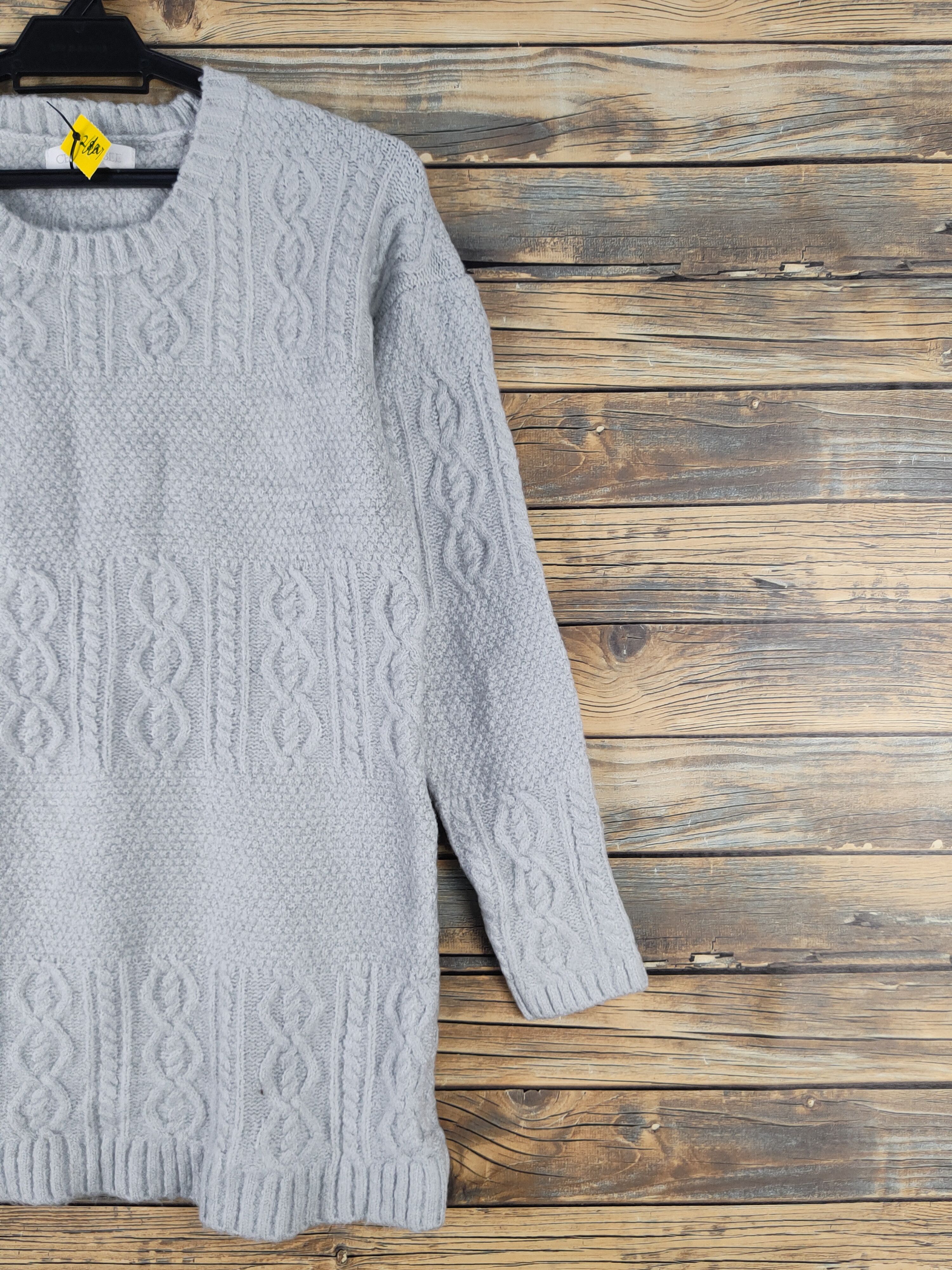 Aran Isles Knitwear × Japanese Brand × Vintage Cecil McBee Light Gray Knitwear Sweatshirts #W1683 Size M / US 6-8 / IT 42-44 - 5 Thumbnail