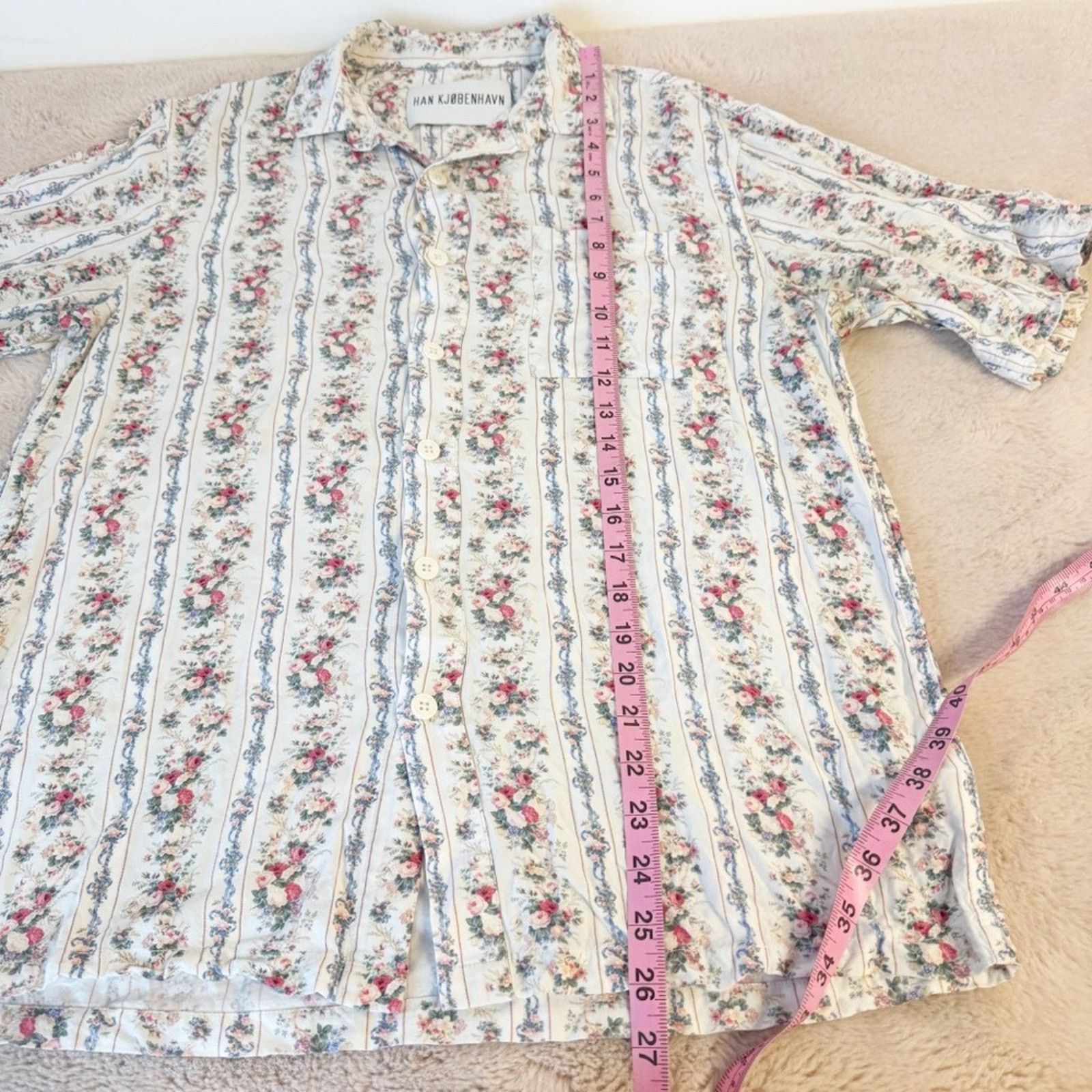 Han Kjobenhavn HAN KJOBENHAVN Boxy Floral Button Down Shirt Size Small Size US S / EU 44-46 / 1 - 9 Thumbnail
