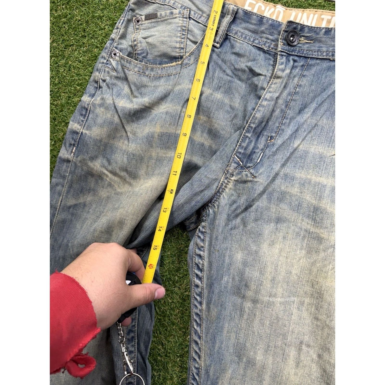 Ecko Unltd. VINTAGE Ecko Unltd Jeans Mens 36 Baggy Fit Skater Wide Leg Grunge 90s Denim Blue Cotton 5-Pocket Relaxed Mens Jeans Size US 36 / EU 52 - 3 Thumbnail