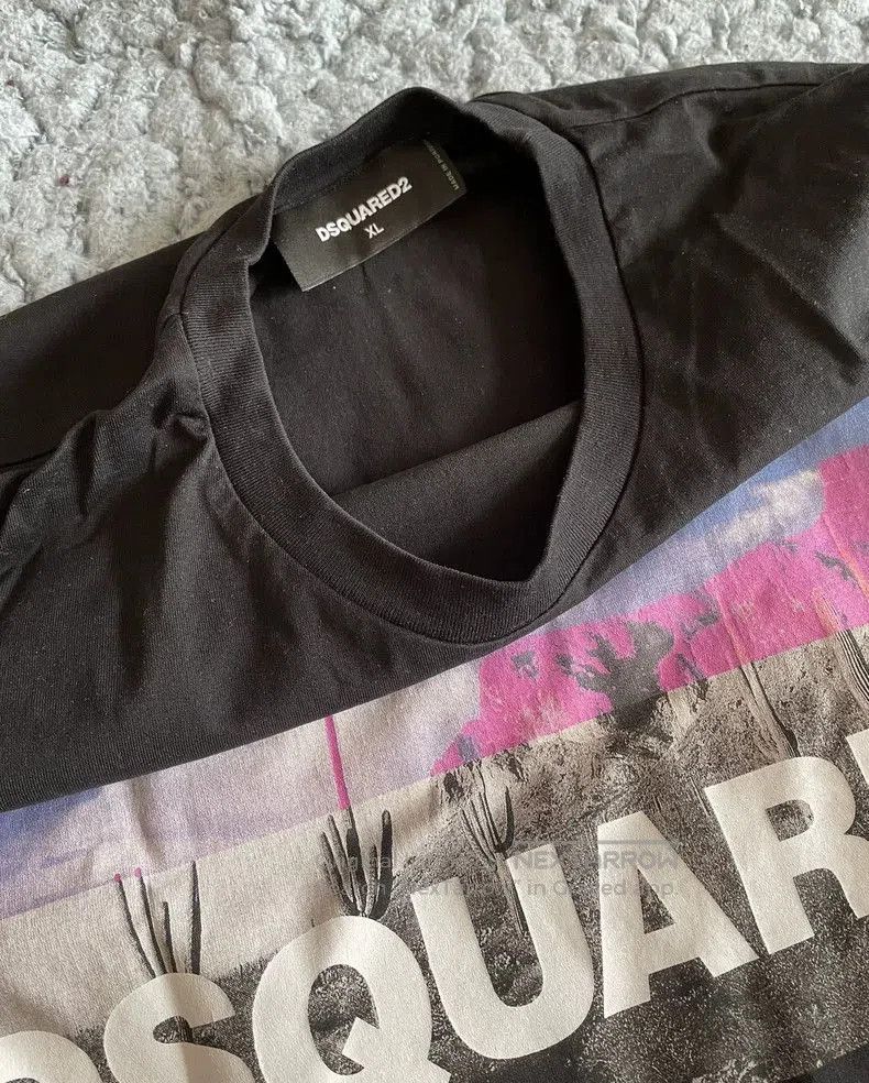 Dsquared2 Dsquared2 Black Graphic Short Sleeve T. Size US XL / EU 56 / 4 - 5 Thumbnail