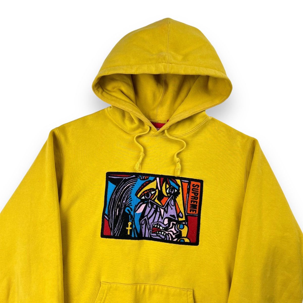 Supreme Supreme Portrait Embroidered Yellow Hoodie Size US M / EU 48-50 / 2 - 1 Thumbnail