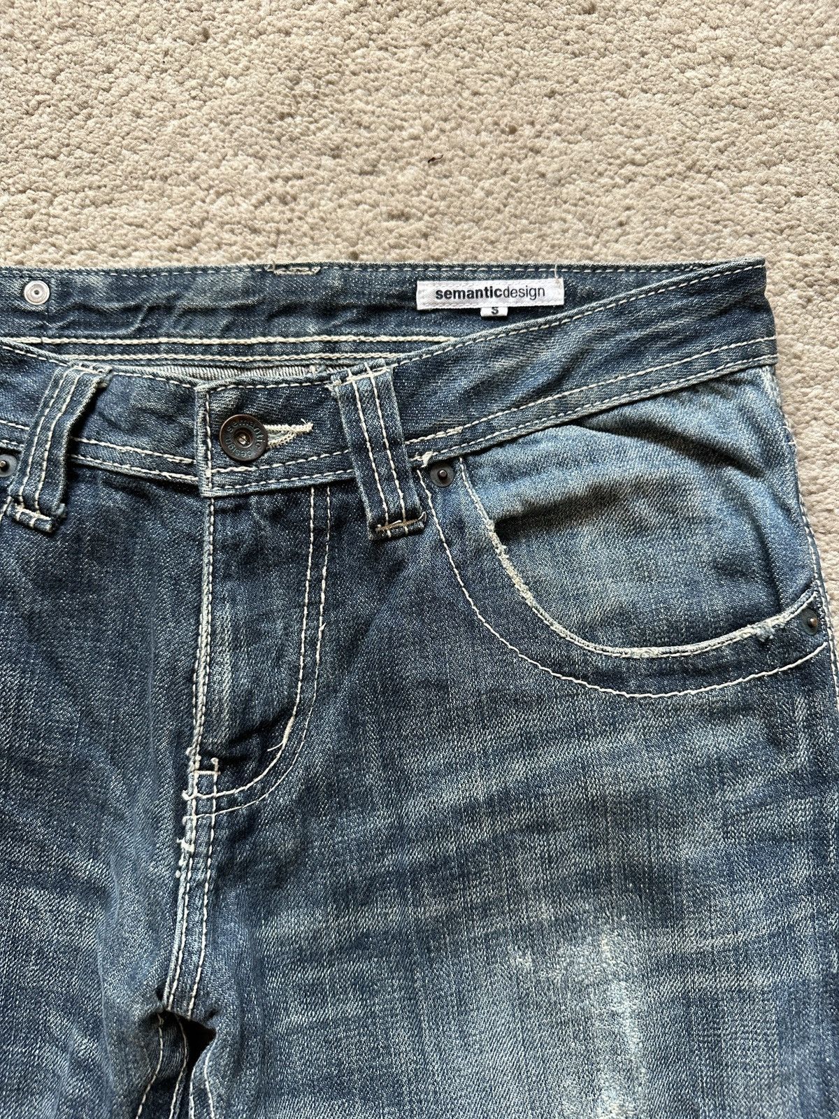 semanticdesign 2000s Semanticdesign Guns Jeans Size US 31 - 11 Thumbnail