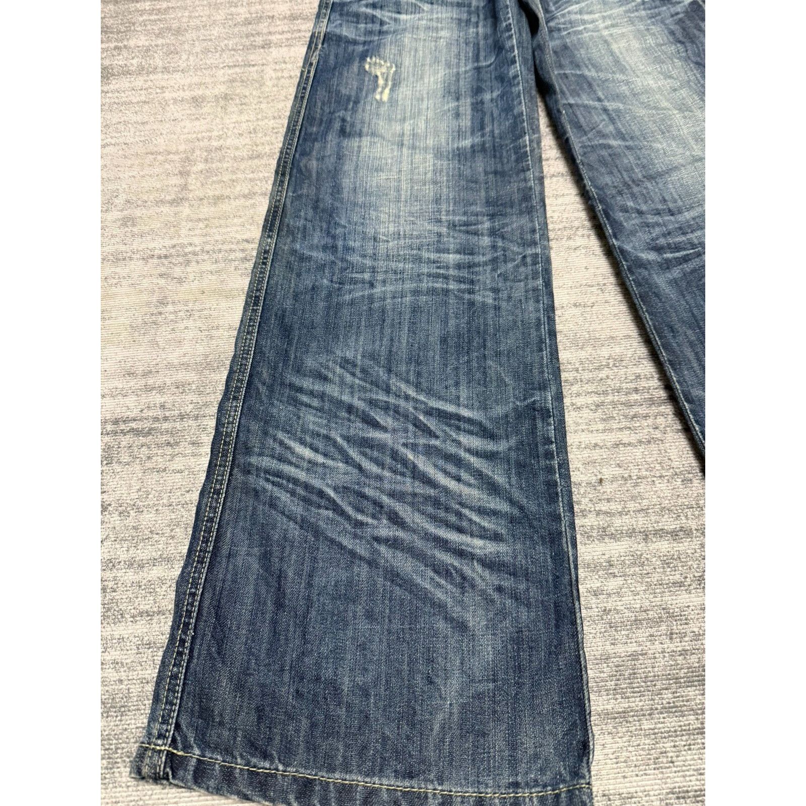 Hysteric Glamour × Japanese Brand × Vintage Japanese Vintage Faded Blue Denim Women's Low-Rise Jeans Size 30" / US 8 / IT 44 - 8 Thumbnail