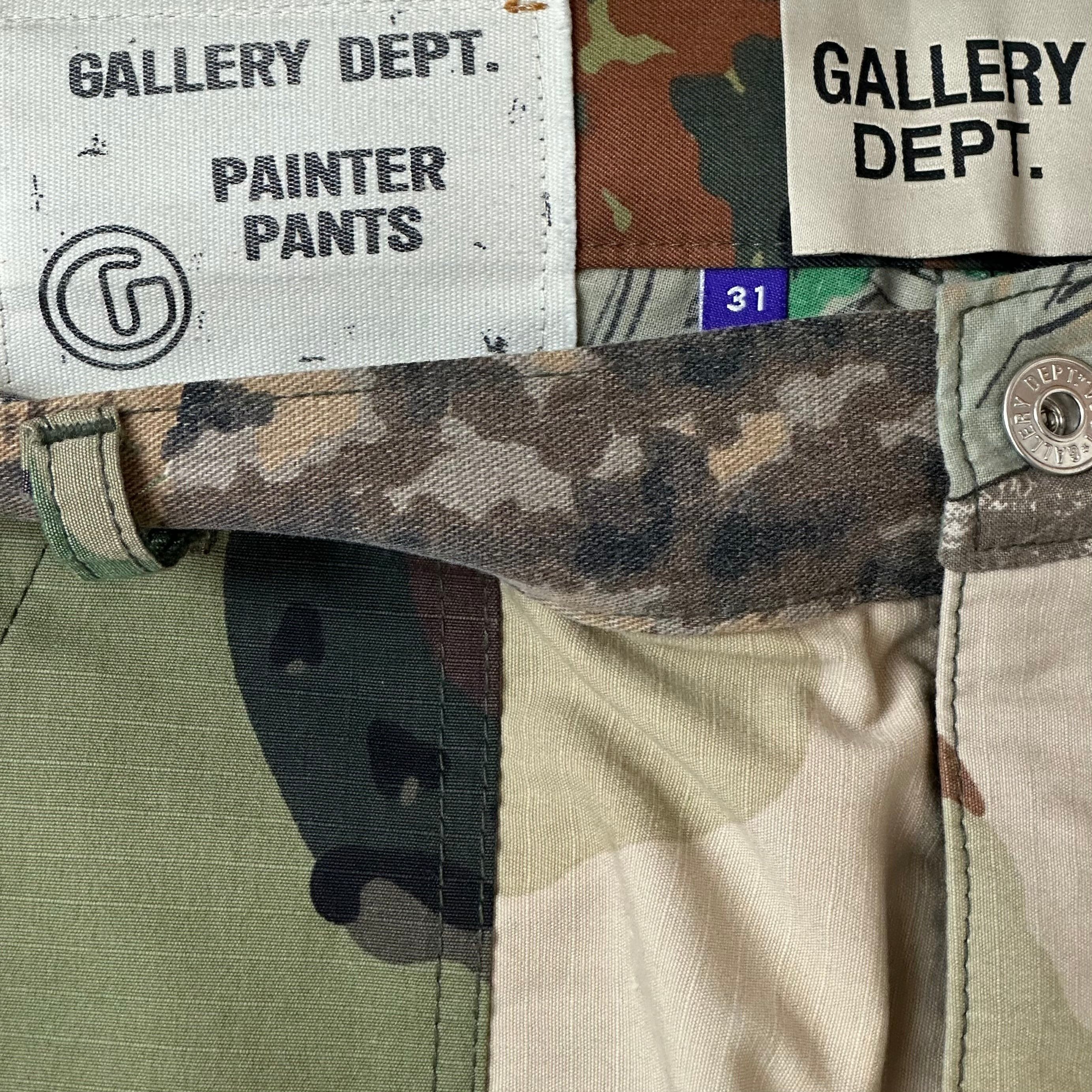 Gallery Dept. gallery dept fatigued pappy painter camo pants patchwork Size US 31 - 9 Thumbnail