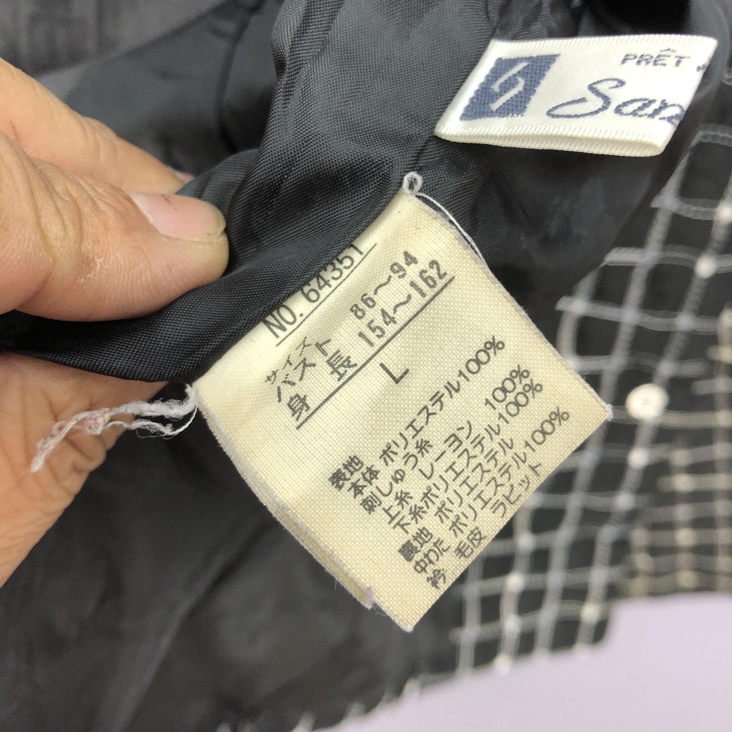 Vintage Vintage San Anom Checkered Jacket Size L / US 10 / IT 46 - 7 Thumbnail