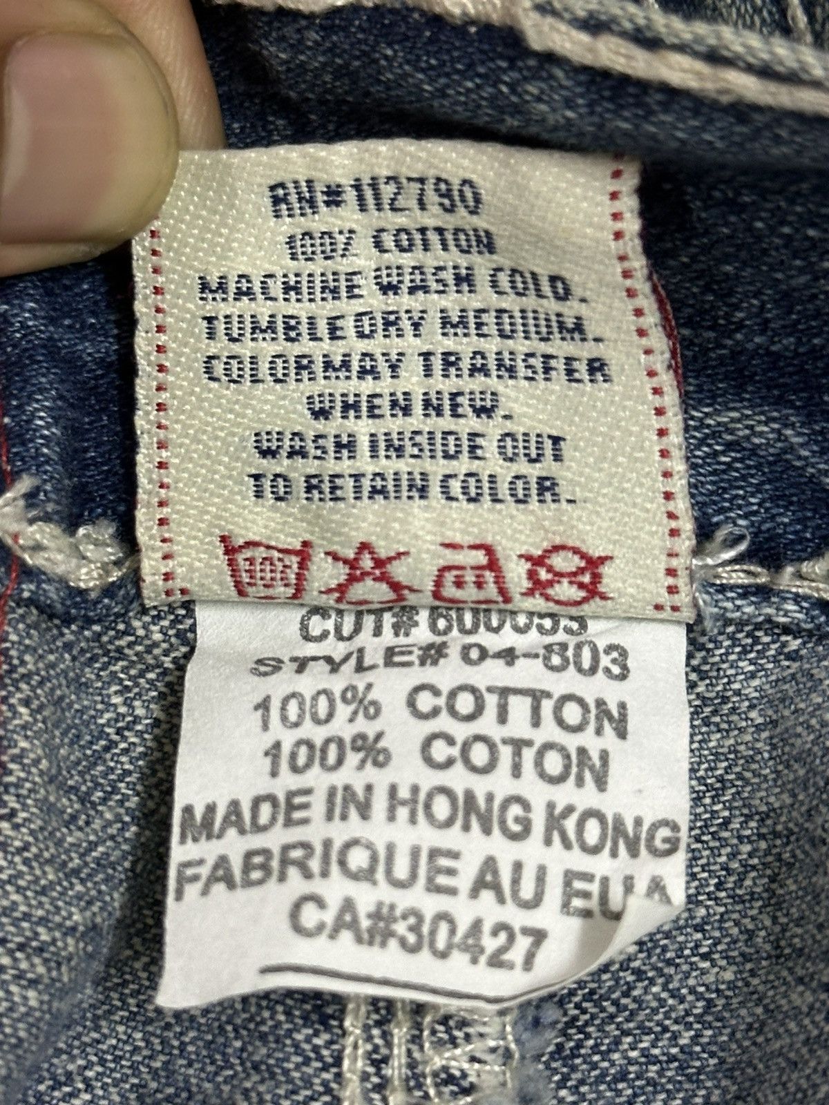 Japanese Brand Vintage True Religion Blue Wash Style Loose Jeans Size US 36 / EU 52 - 11 Thumbnail
