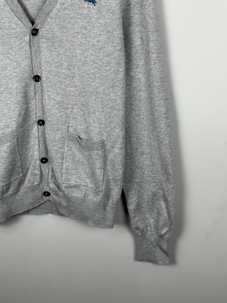 Burberry Burberry Brit Grey Cotton Cardigan Mini Logo Sweater Size US M / EU 48-50 / 2 - 6 Thumbnail