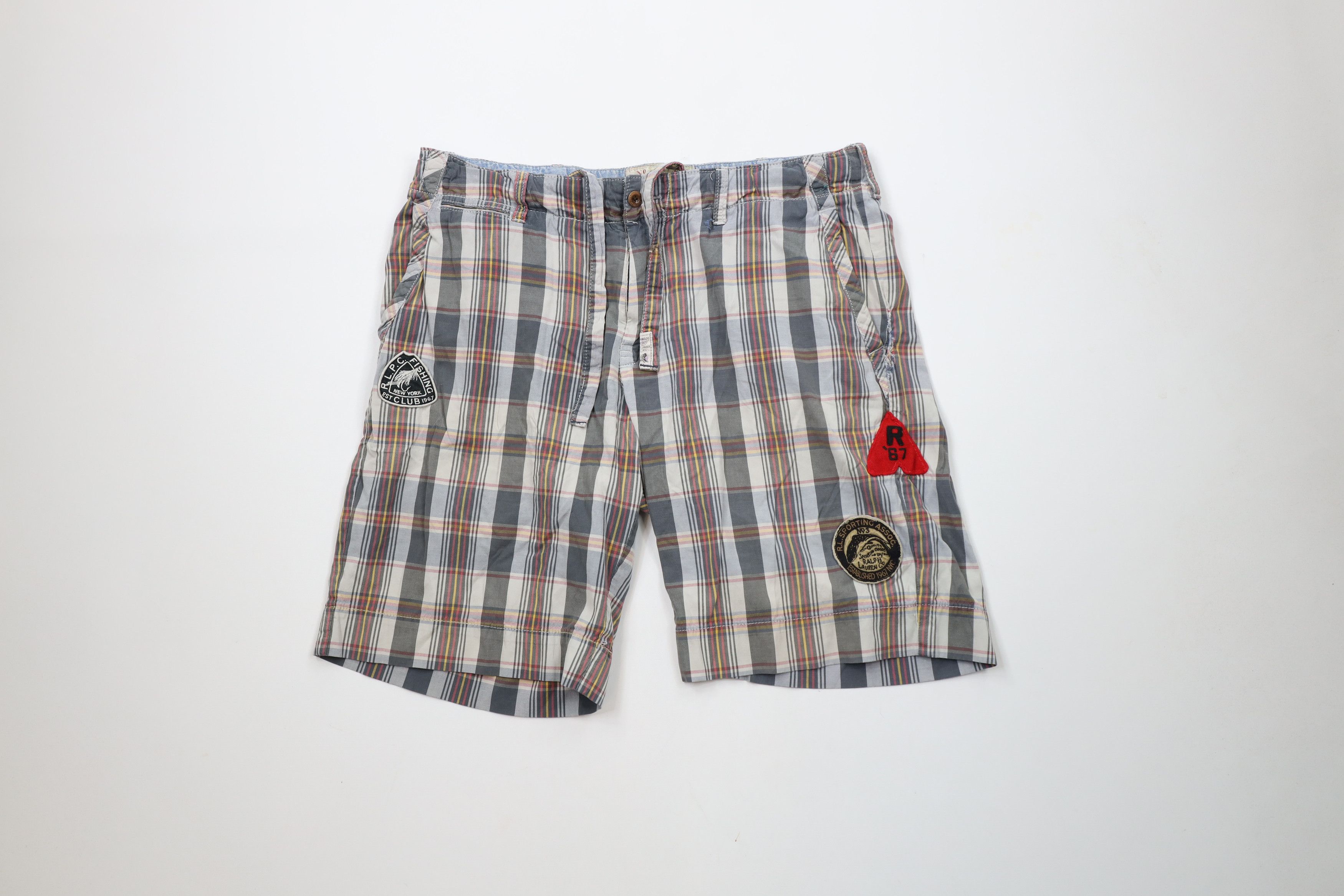 Ralph Lauren × Vintage Vintage 90s Ralph Lauren Spell Fishing Club New York Shorts Size US 34 / EU 50 - 1 Thumbnail