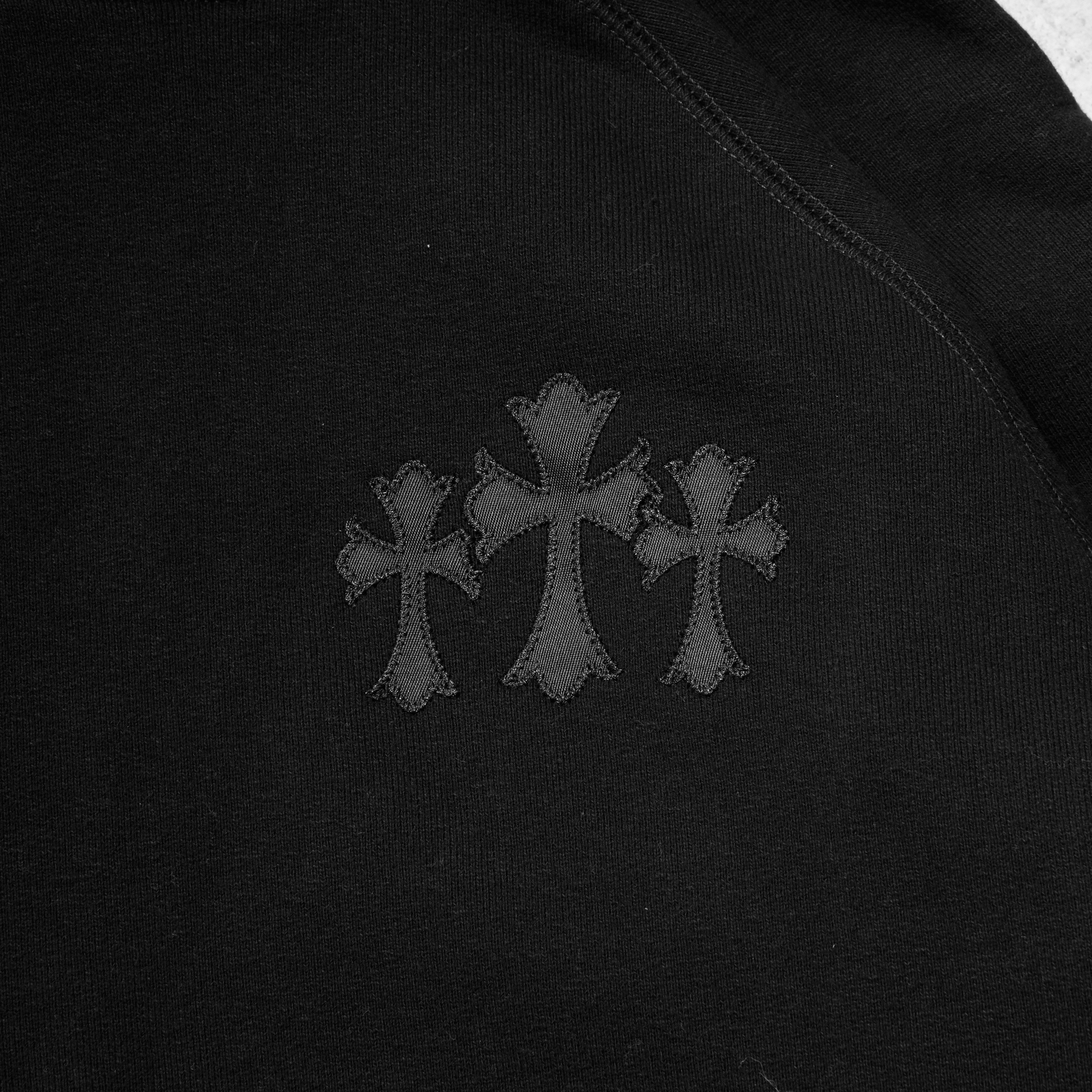 Chrome Hearts CHROME HEARTS Blind Spot Navy Tripple Cross Hoodie BLACK Size US M / EU 48-50 / 2 - 4 Thumbnail