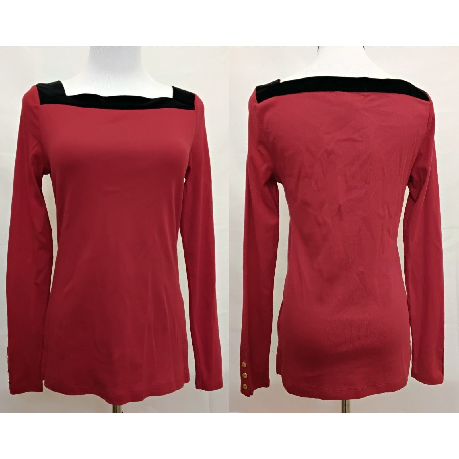 Lauren Ralph Lauren Ralph Lauren Tops Women's Size M Red/Black 2 Items NWT Size M / US 6-8 / IT 42-44 - 2 Thumbnail