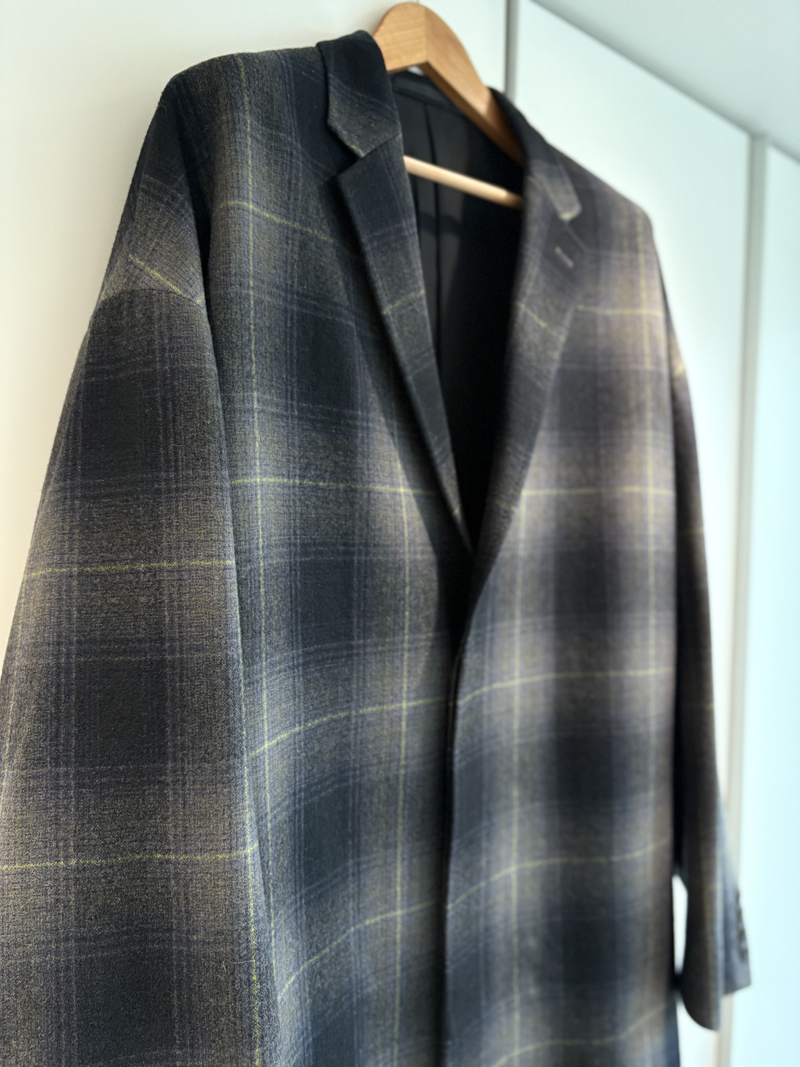Lad Musician LAD MUSICIAN 17AW Melton Ombre Check Big Chester Coat - 46 Size US M / EU 48-50 / 2 - 2 Thumbnail