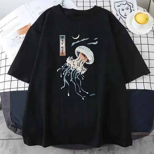 Other Oversized Jellyfish Cotton T-Shirt Size US XL / EU 56 / 4 - 3 Thumbnail