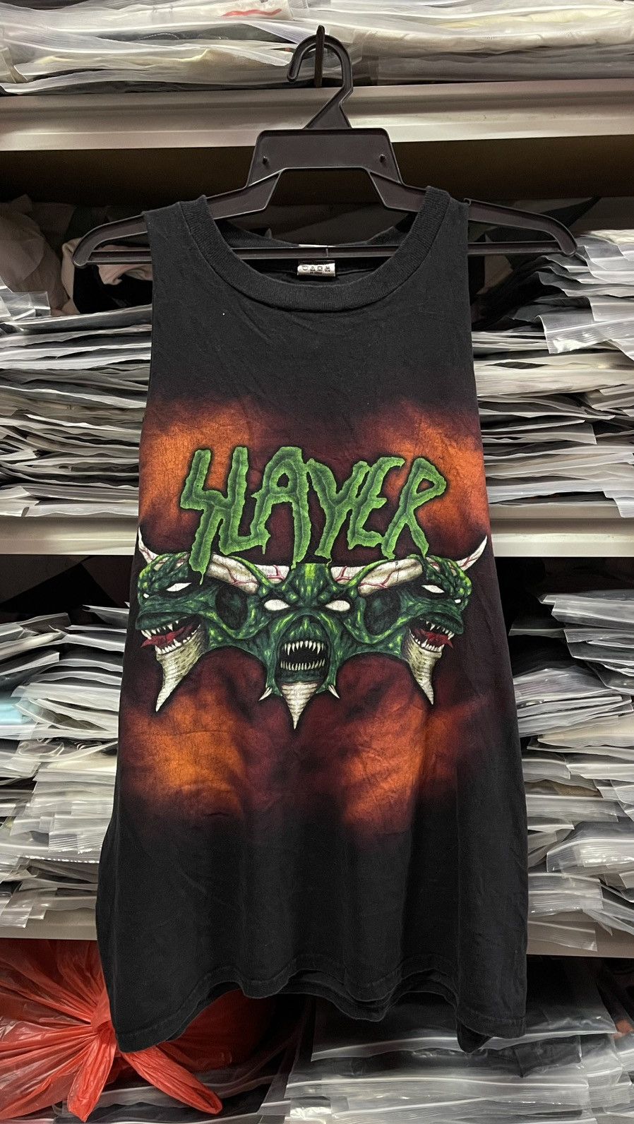 Band Tees Vintage 90s Slayer Diabolus On Tour Sleeveless🔥🔥🔥 Size US XL / EU 56 / 4 - 1 Thumbnail