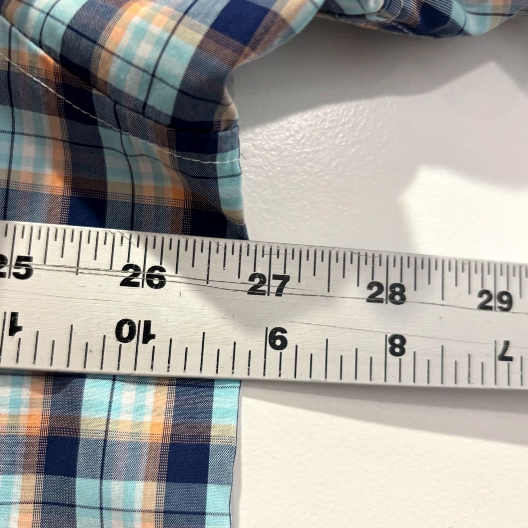 Duluth Trading Company Duluth Trading Co Mens XL Relaxed Fit Coolmax Plaid Short Sleeve Button Down Shirt Size US 36 / EU 52 - 5 Thumbnail