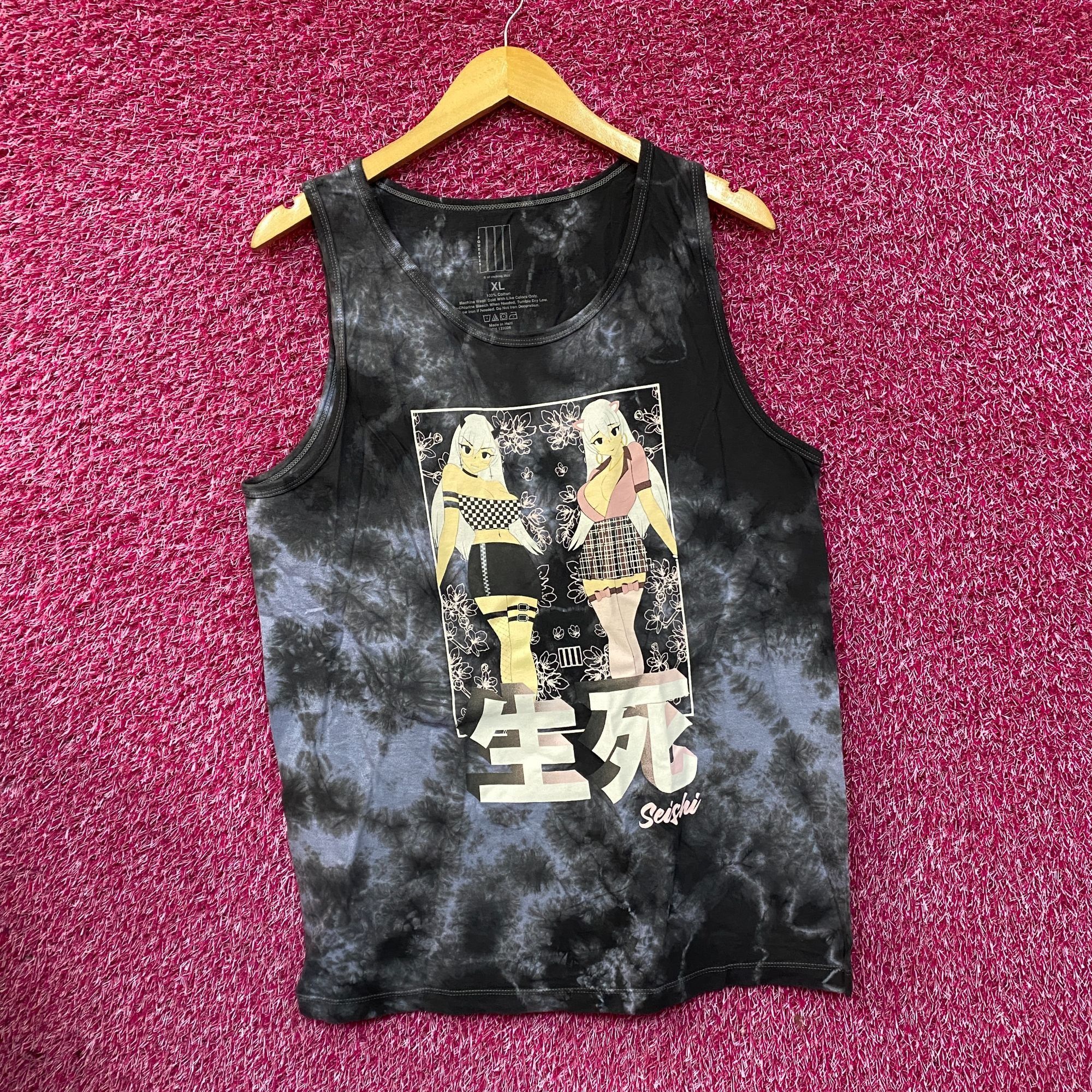 Anime Seishi Four Eyes Gray Street Wear Tank Top XL Size US XL / EU 56 / 4 - 3 Thumbnail