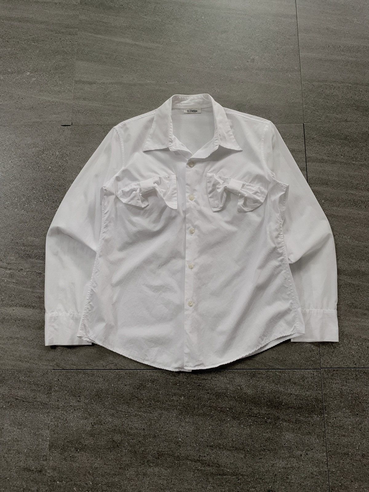 Yohji Yamamoto FREE TAX! Limi Feu Ribbon Applique Shirt Size US XS / EU 42 / 0 - 2 Thumbnail