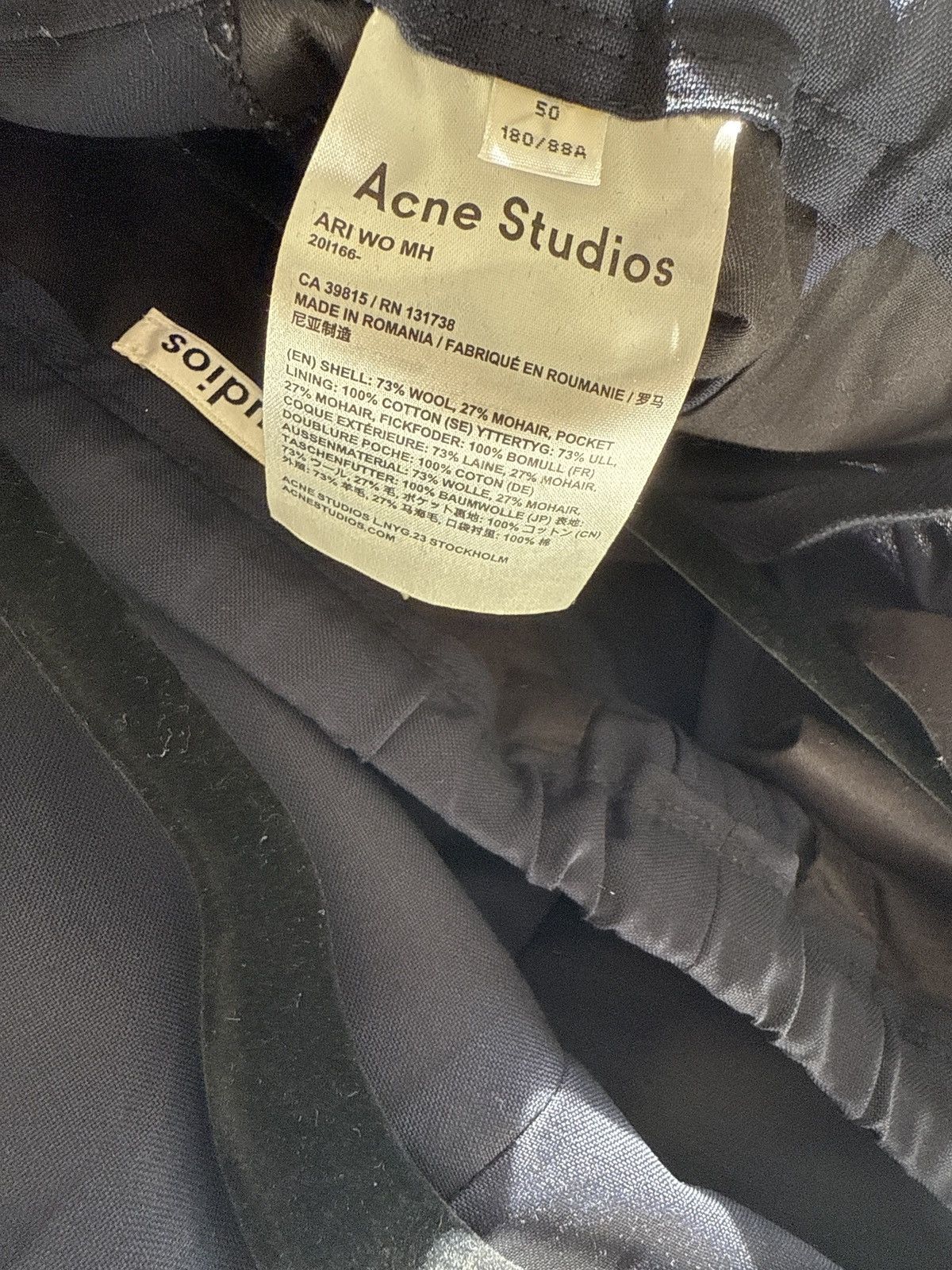 ゆう。 Acne Studios】Ari Wo Mh Acne Studios Ari Wool Drawstring Short