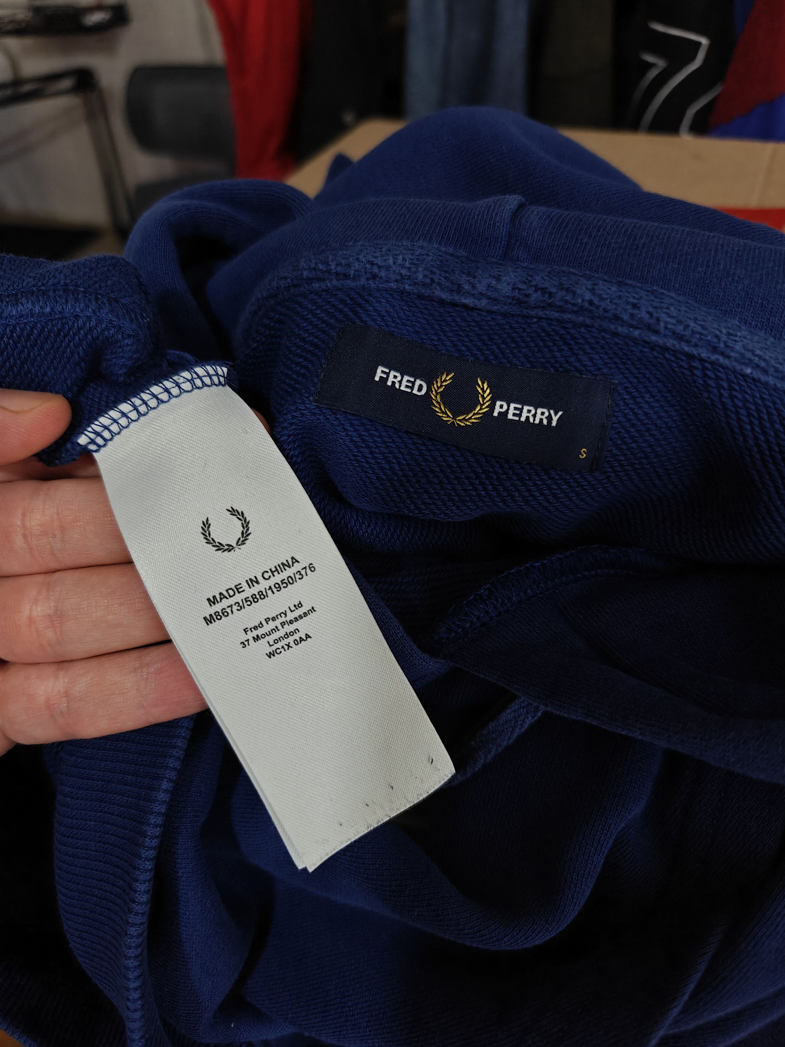 Fred Perry Fred Perry Hoodie Center Logo Pullover Blue size S Size US S / EU 44-46 / 1 - 8 Thumbnail