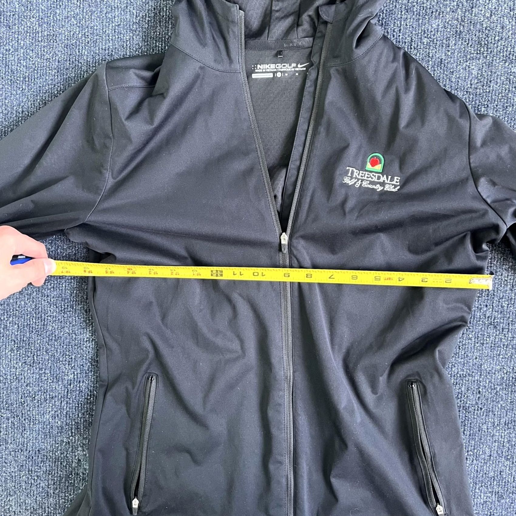 Nike Nike Golf Windbreaker Jacket Mens M Black Hooded Full Zip Softshell Size US M / EU 48-50 / 2 - 7 Thumbnail