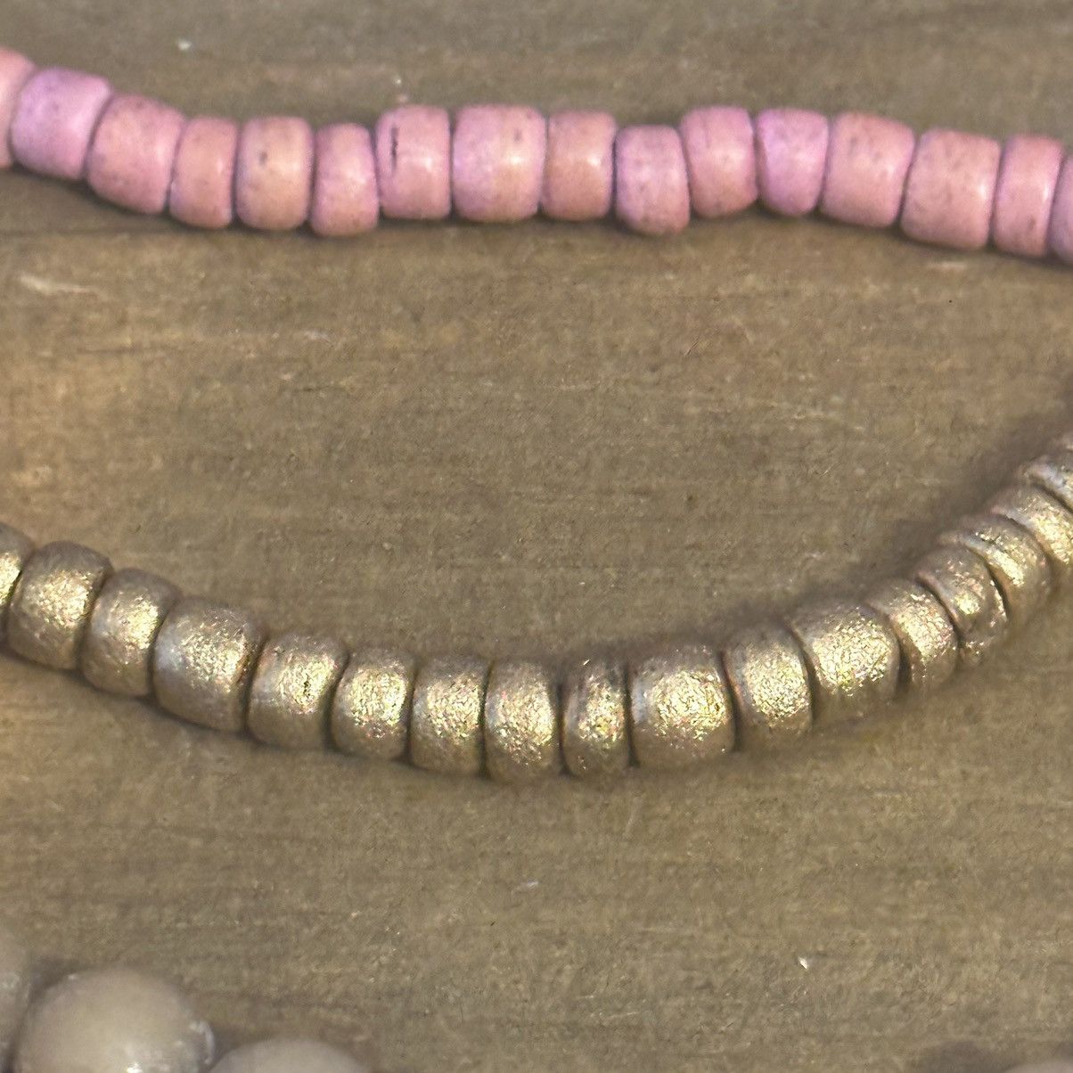 Vintage Vintage multi strand layered clay bead necklace Size ONE SIZE - 4 Thumbnail