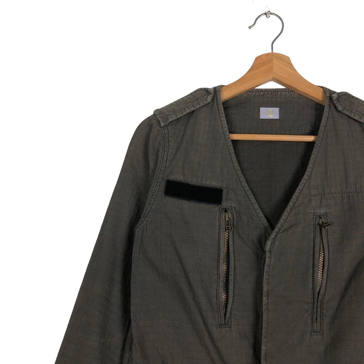 Japanese Brand 🔥CROPPED BIKER JACKET BONDAGE MILITARY NU JAPAN Size US M / EU 48-50 / 2 - 7 Thumbnail