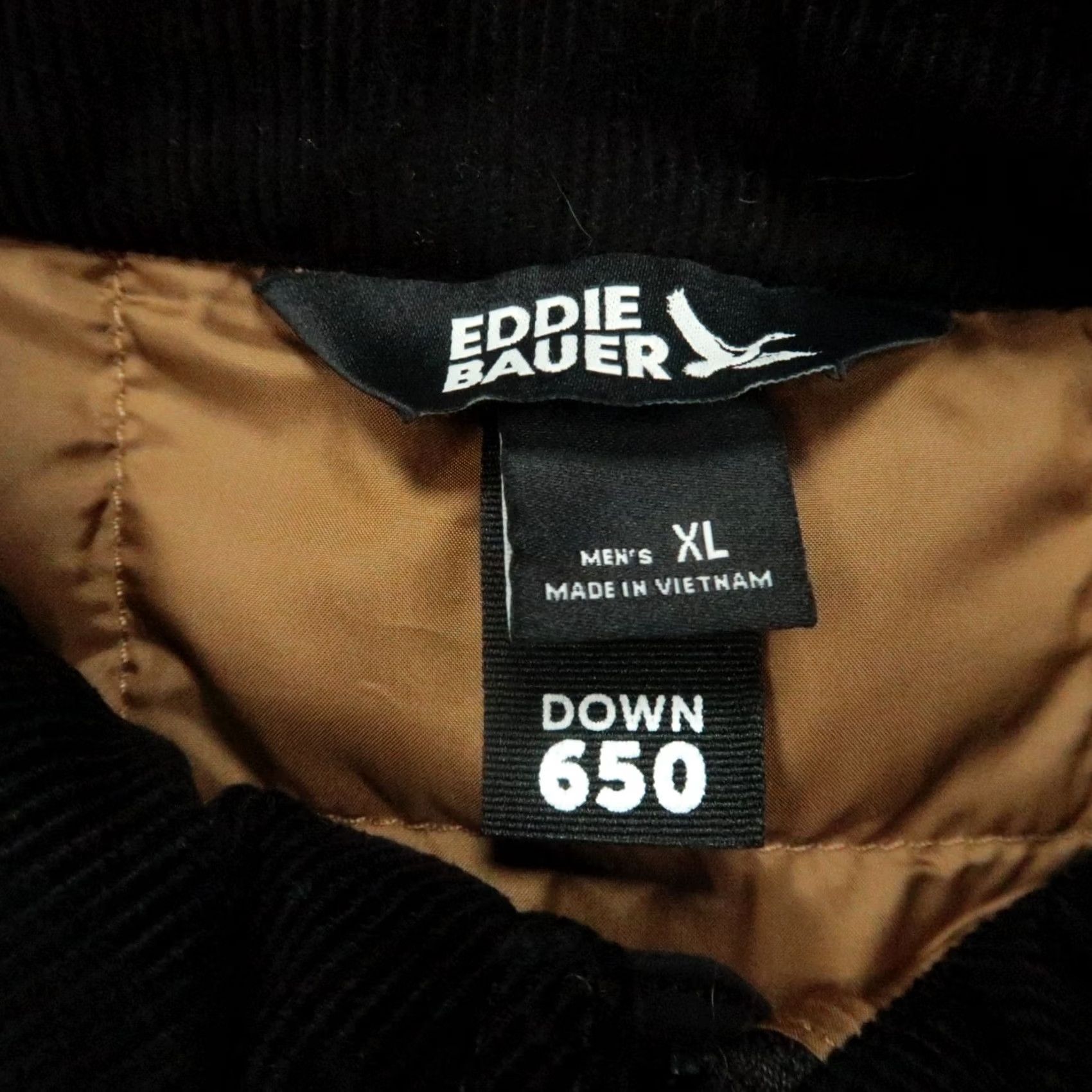 Eddie Bauer Eddie Bauer Jacket Mens XL Black Men EB650 Down Corduroy Collar Quilt Lined Size US XL / EU 56 / 4 - 4 Thumbnail